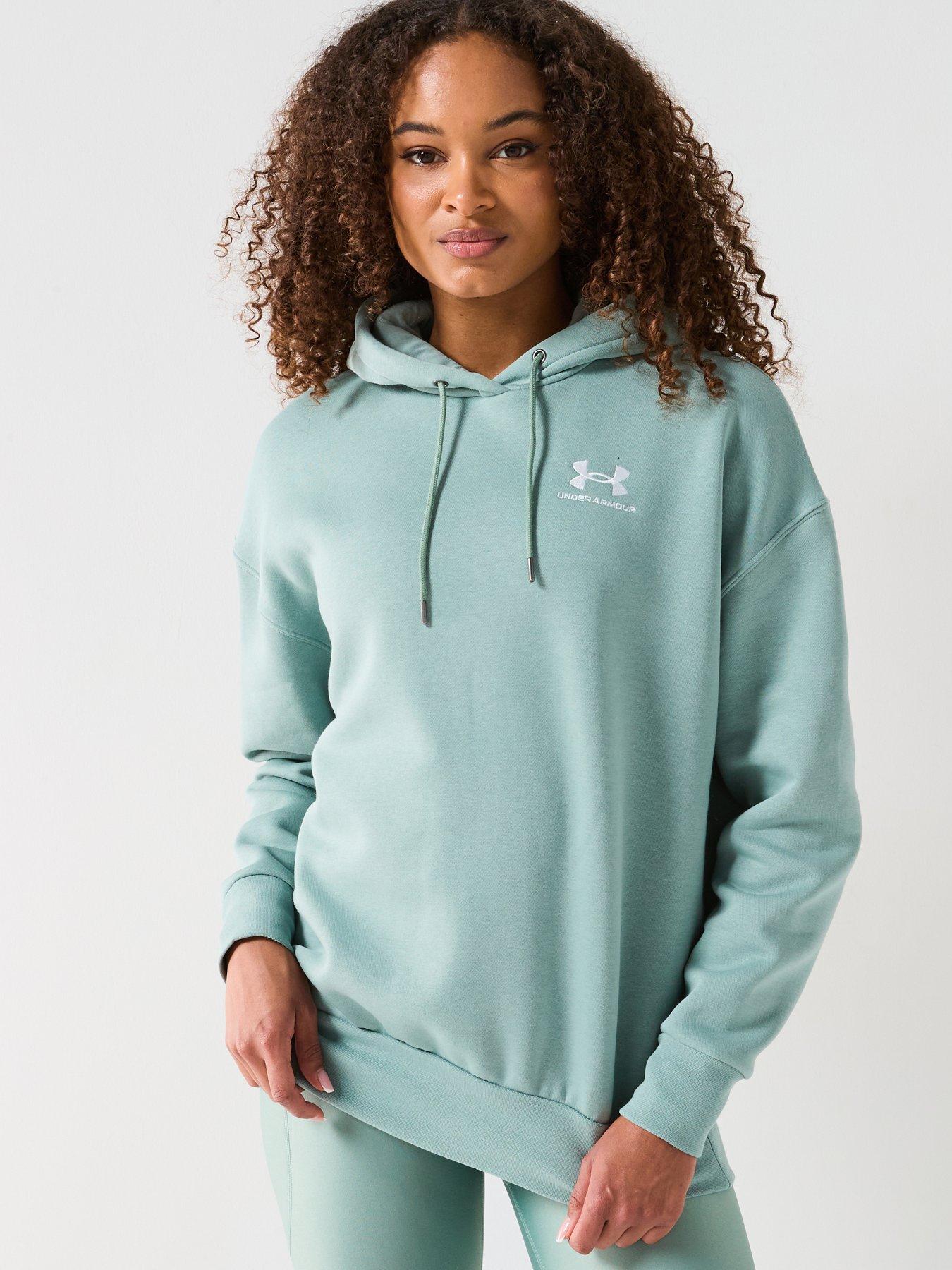 undefined Womens Training Icon Fleece Oversized Hoodie - Green