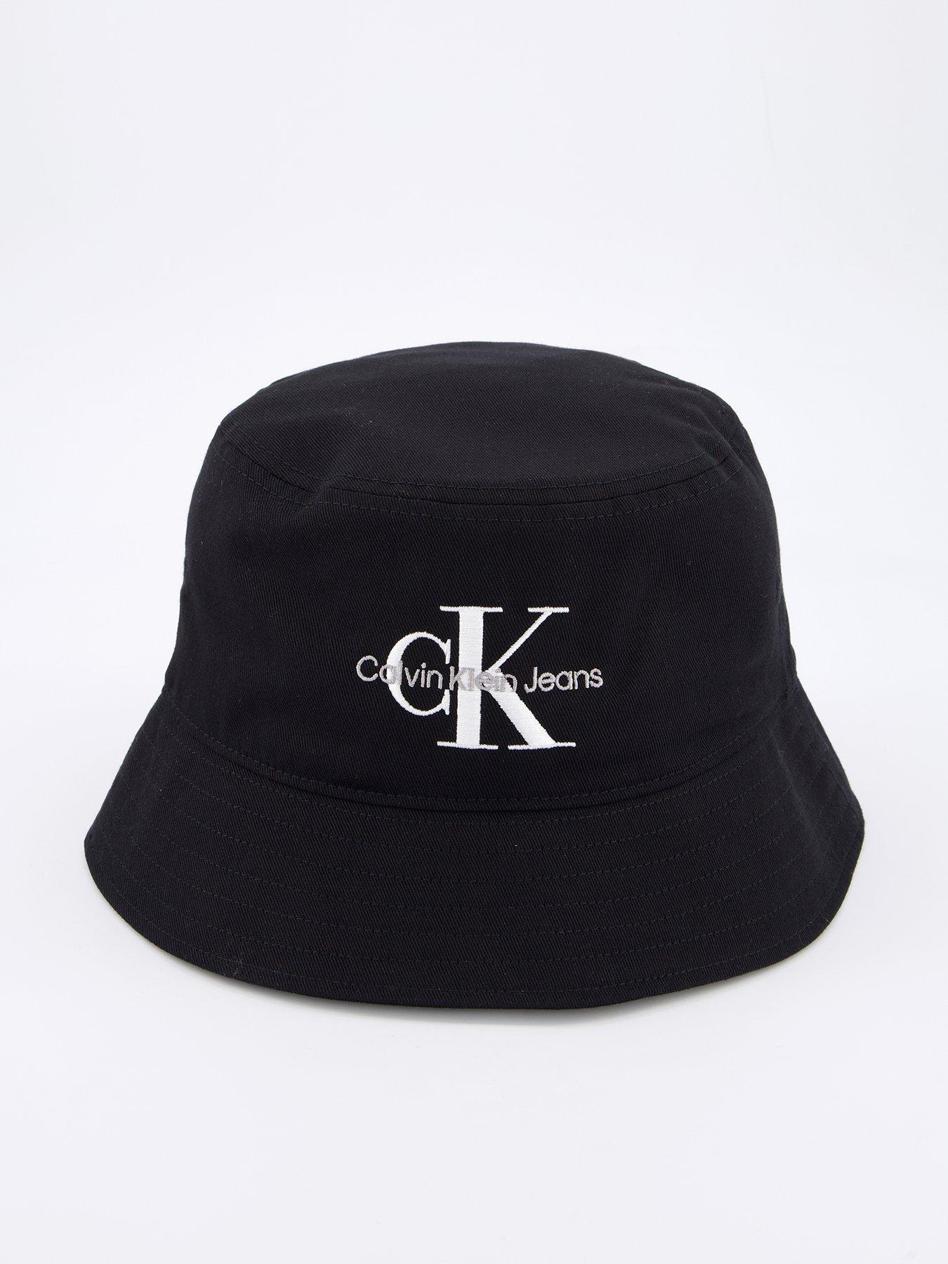 undefined Mono Logo Embroidered Bucket Hat - Black