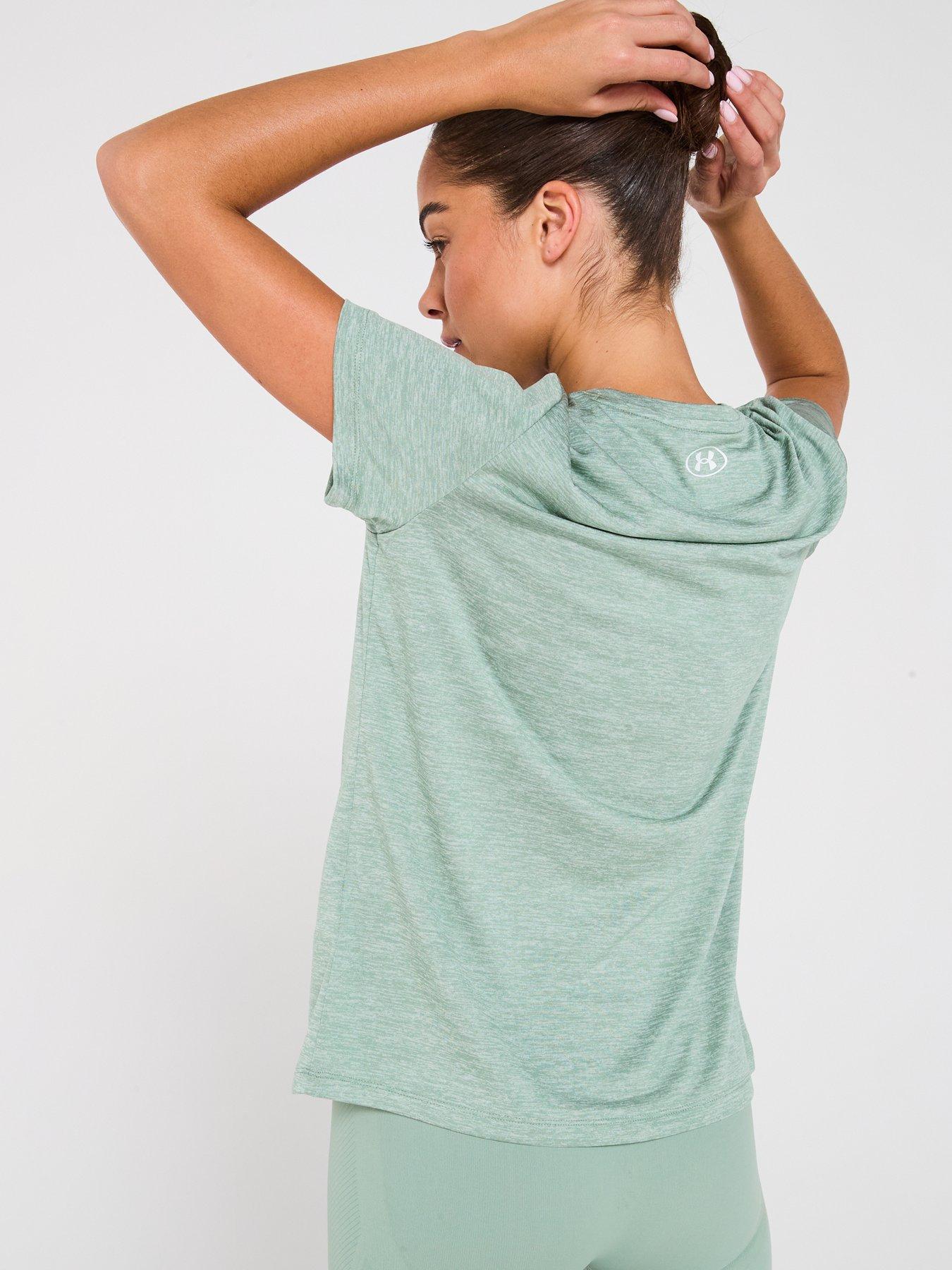 Image 2 of 6 of UNDER ARMOUR Womens Training Tech Twist T-Shirt - Green