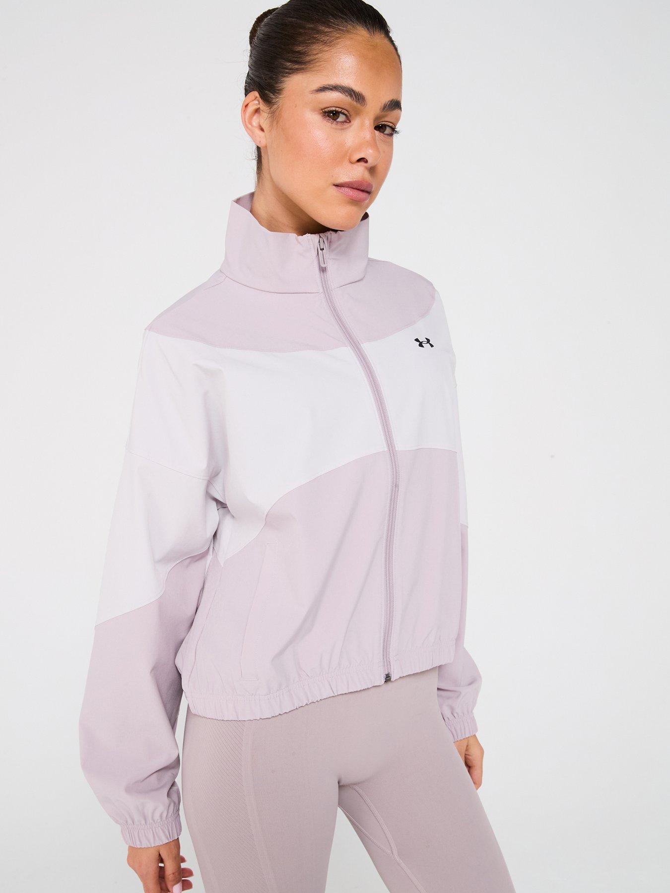 Image 1 of 6 of UNDER ARMOUR Womens Training Rival Woven Jacket - Grey