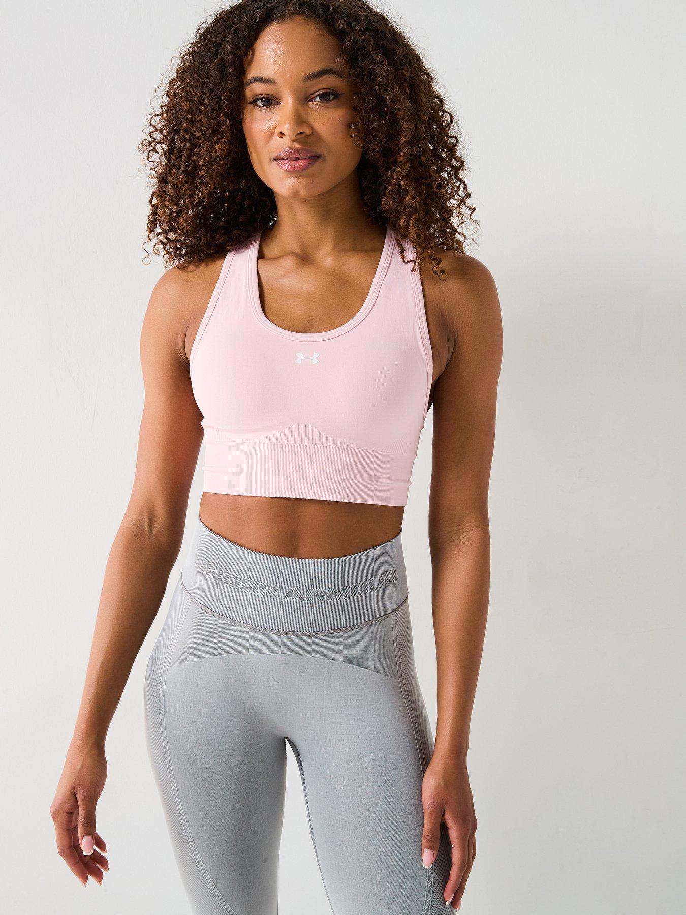 undefined Women's Training Vanish Seamless Mid Support Sports Bra - Pink