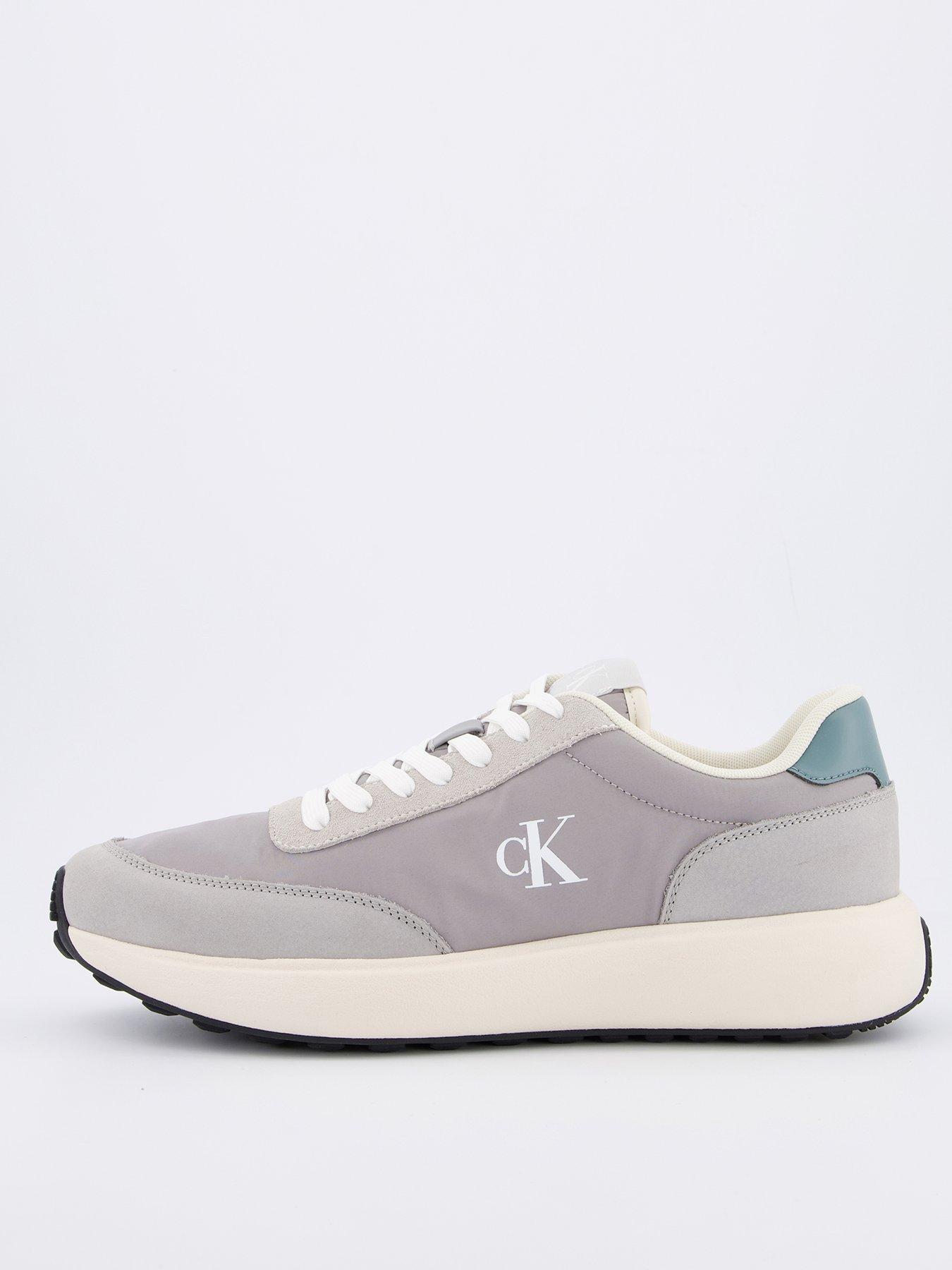 undefined Athleisure Runner Lace Up Trainer - Light Grey