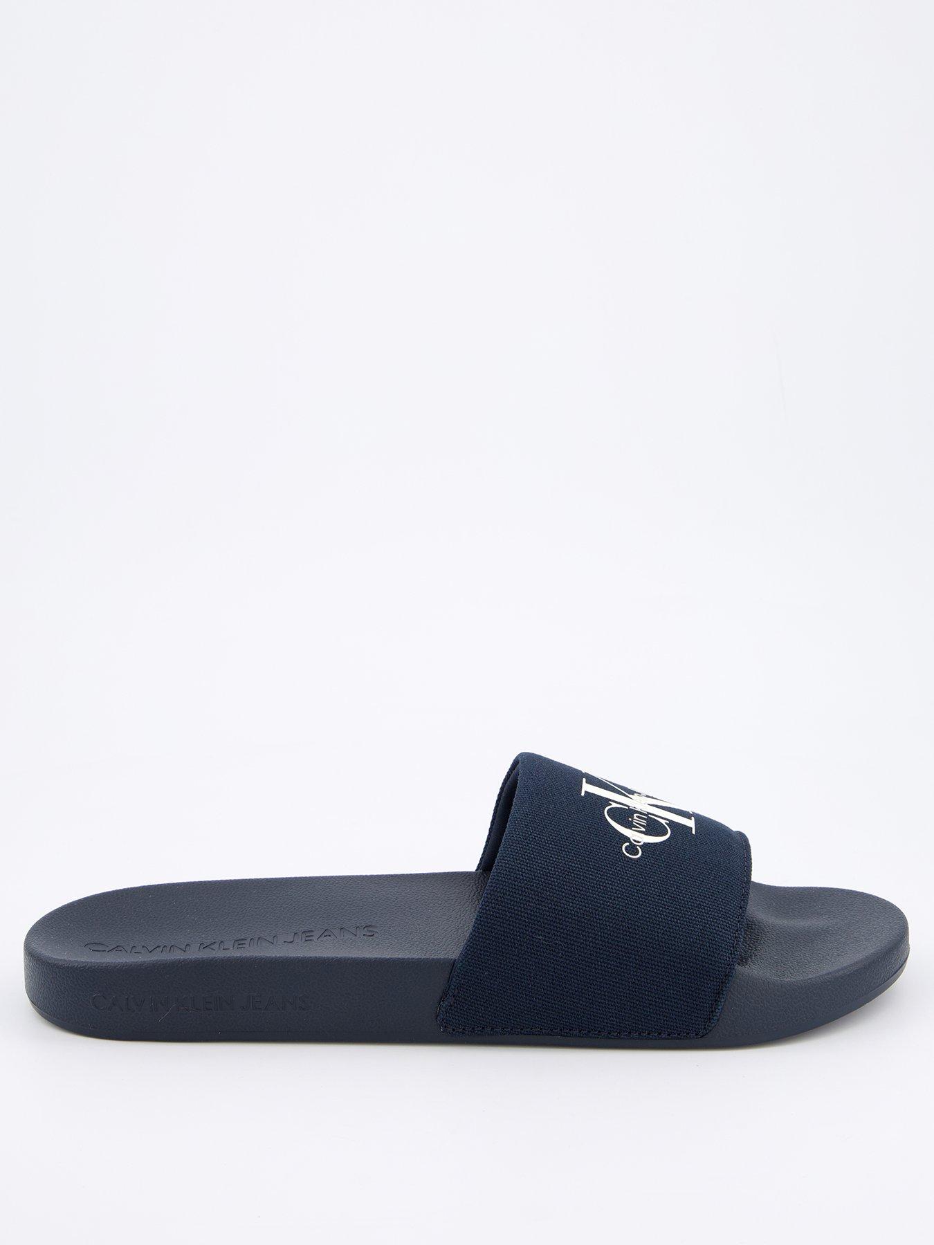 Image 2 of 6 of Calvin Klein Logo Sliders - Navy