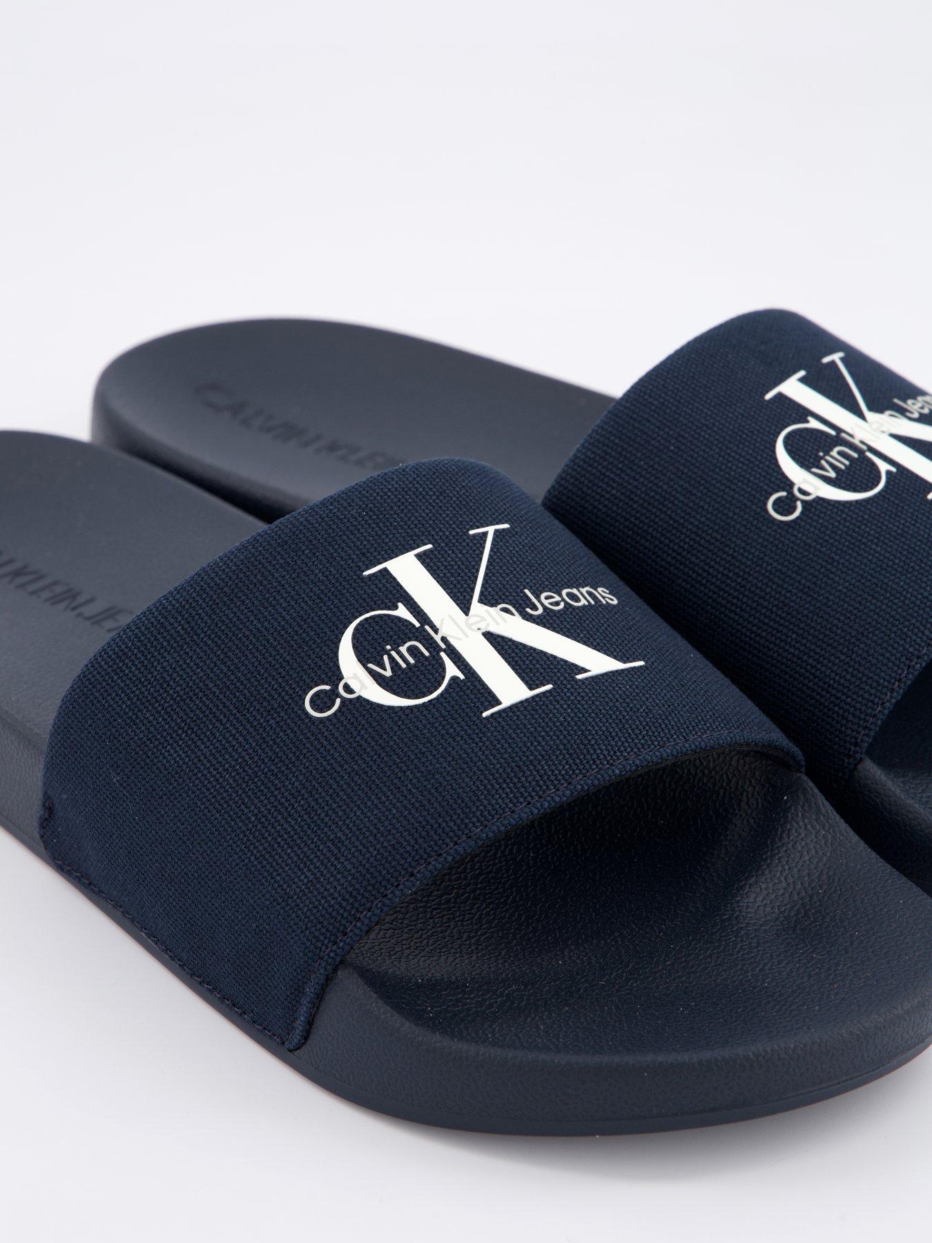 Image 5 of 6 of Calvin Klein Logo Sliders - Navy