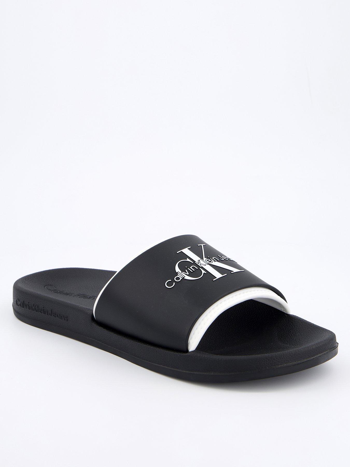 undefined Neoprene Logo Slide - Black/white