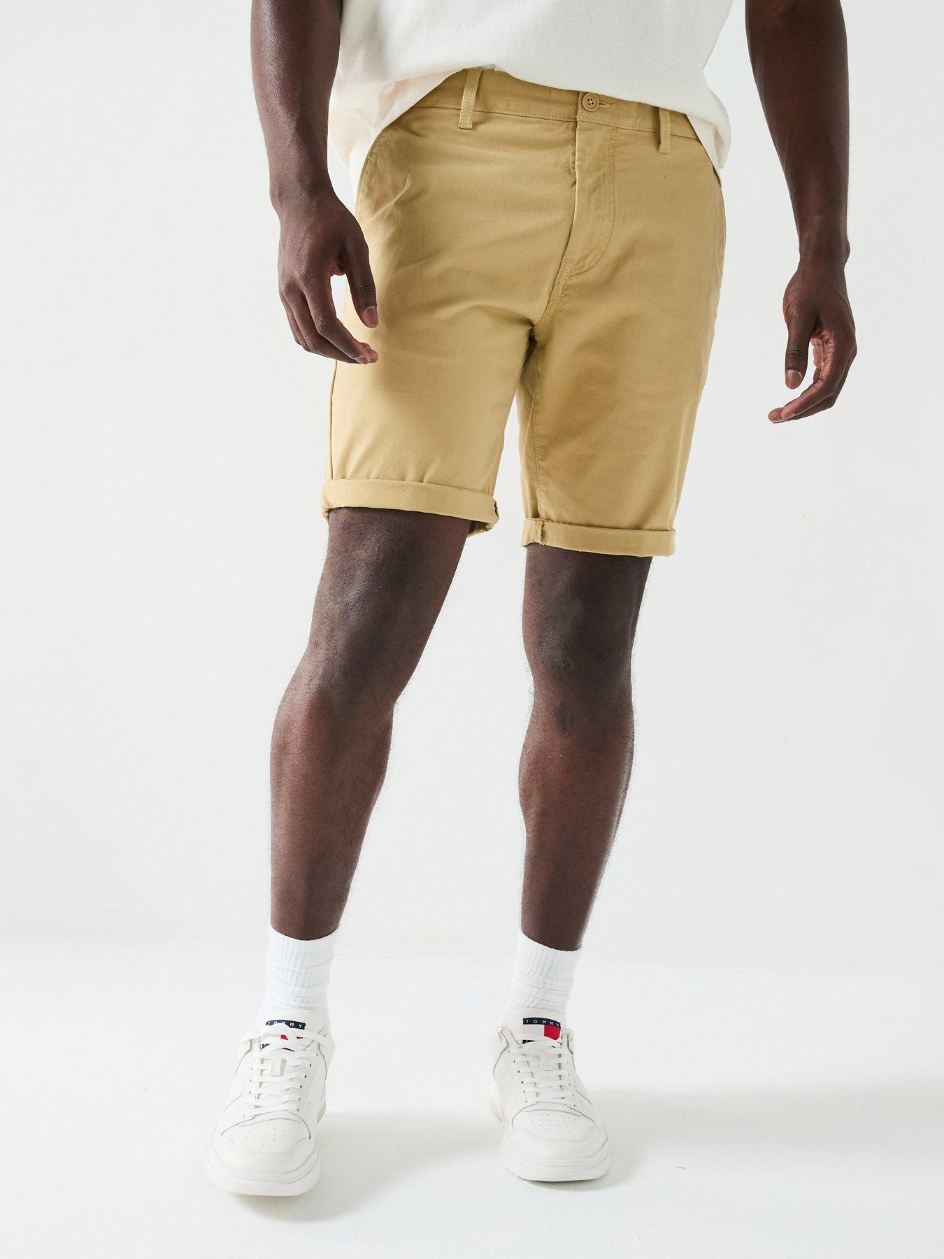 undefined Scanton Denim Shorts - Beige