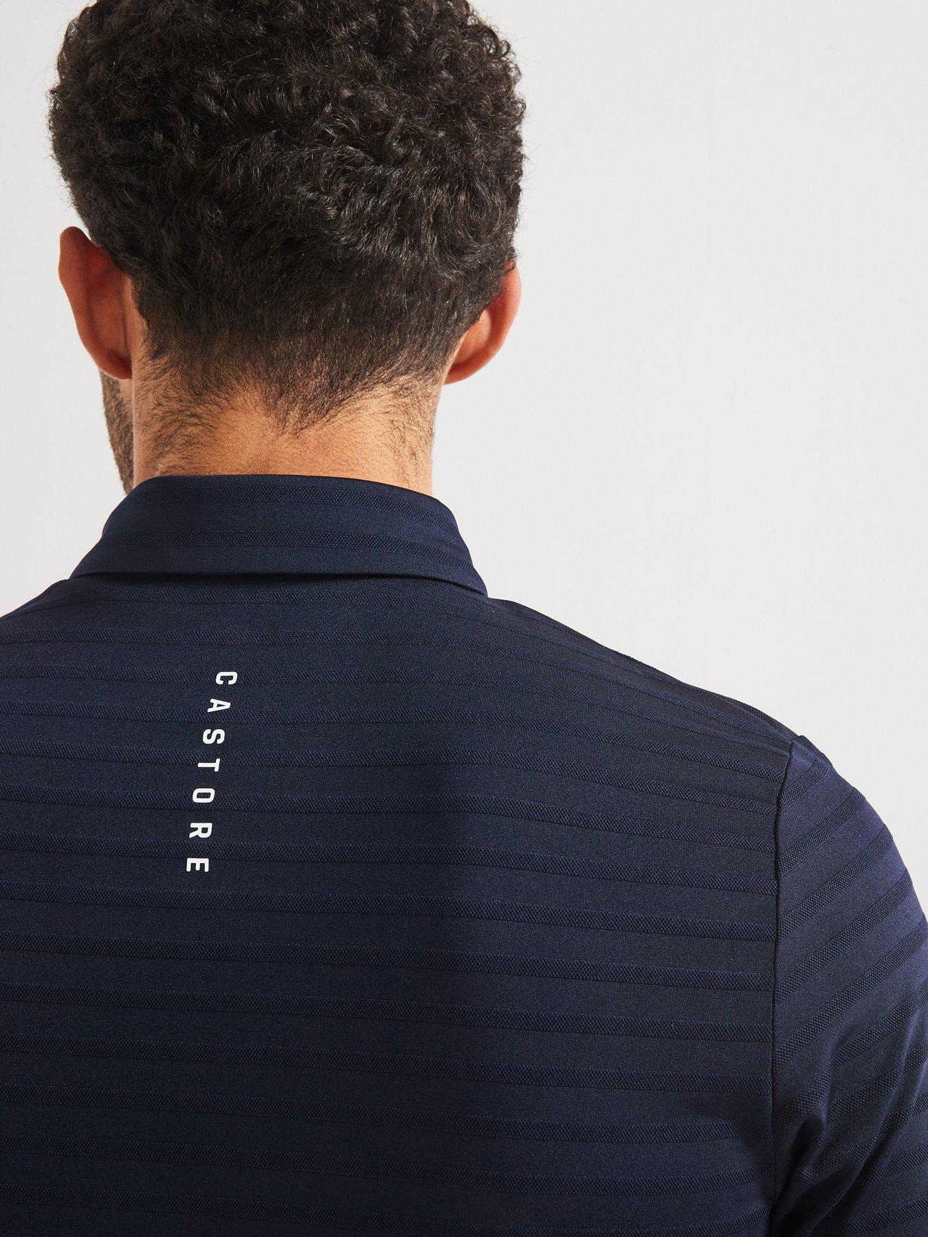 Image 4 of 6 of Castore Mens Golf Pinnacle Polo Striped - Navy