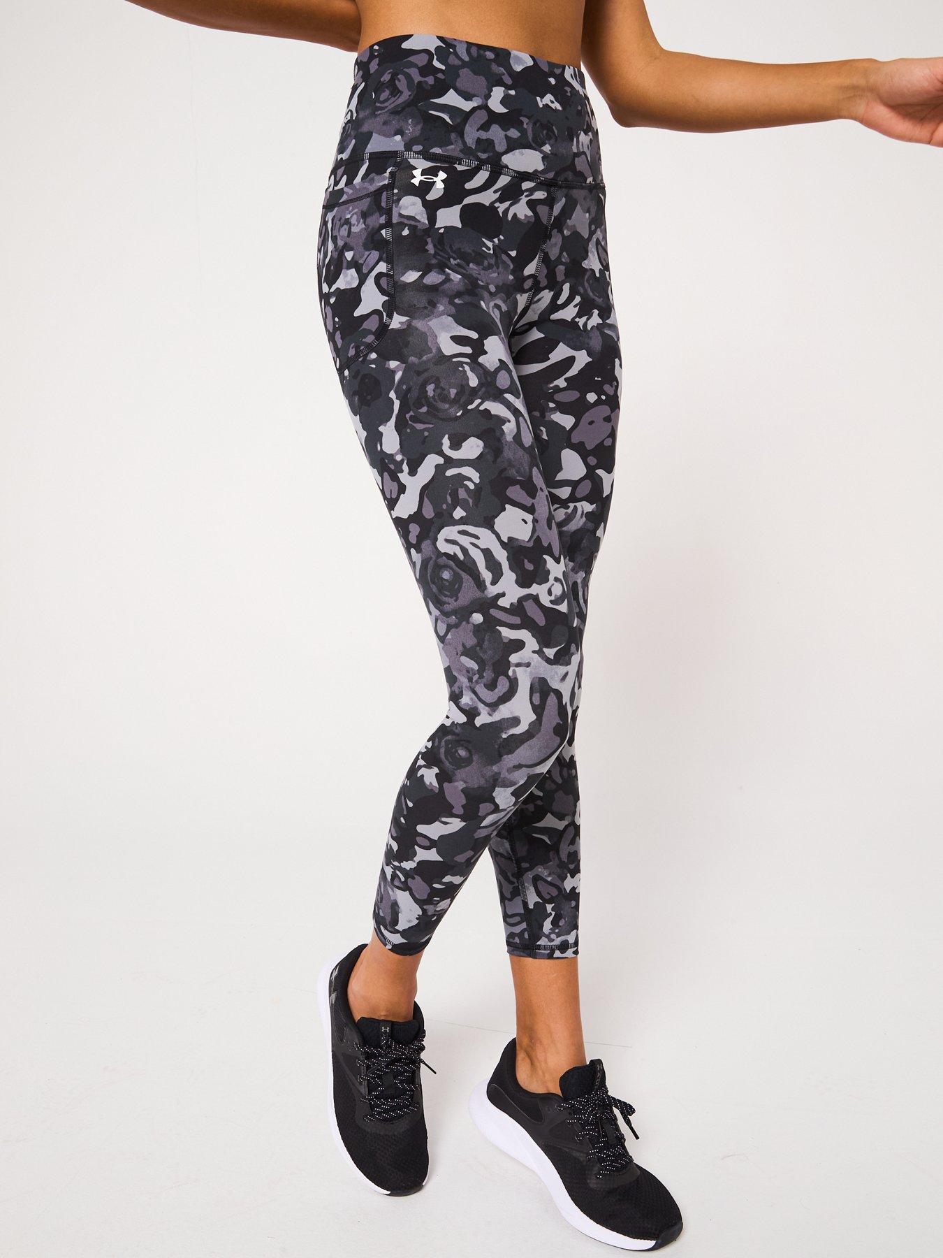 undefined Women's Training Motion Print Ankle Leggings - Black