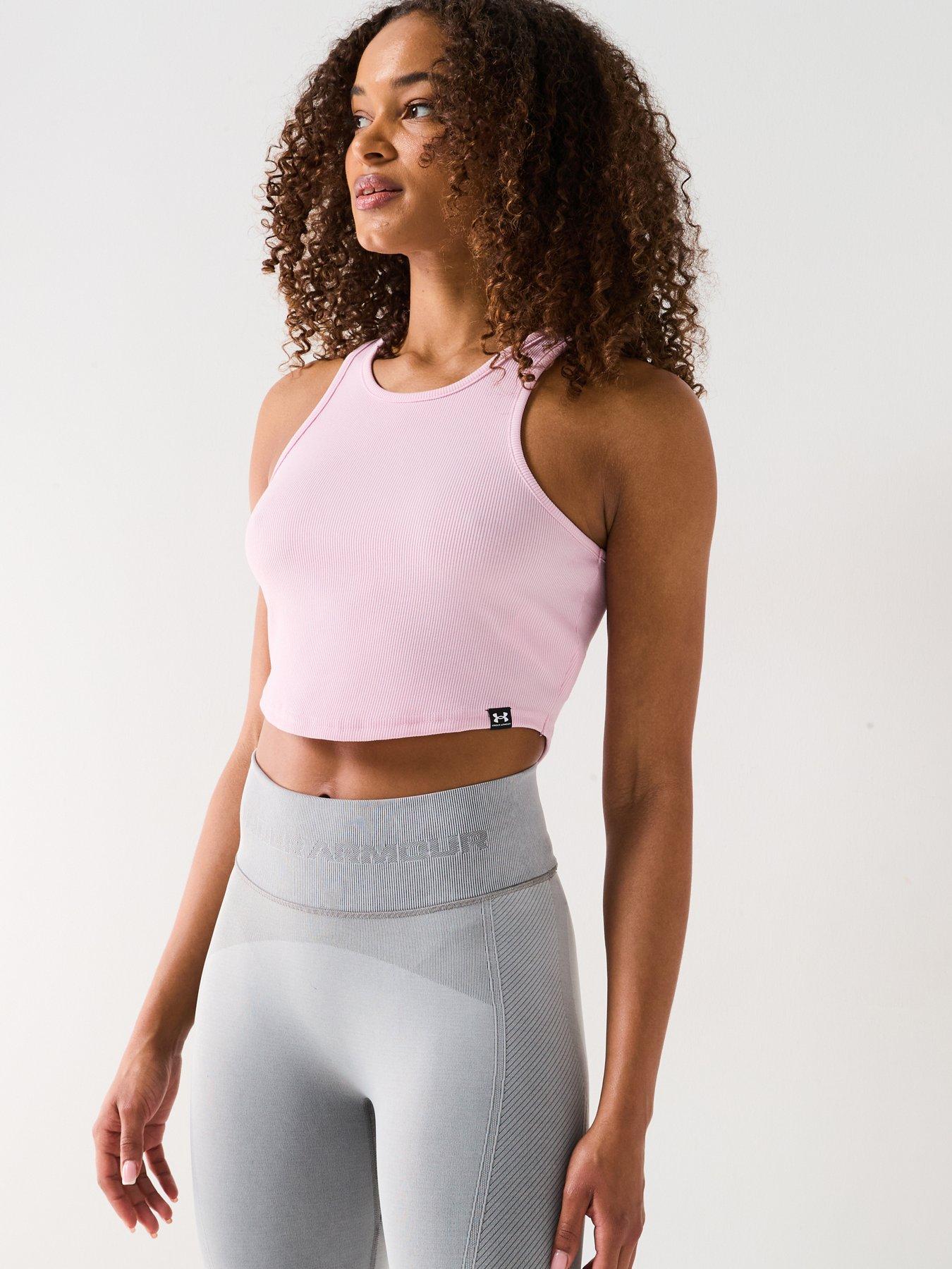 UNDER ARMOUR Women's Training Rival Rib Tank - Pink | Very