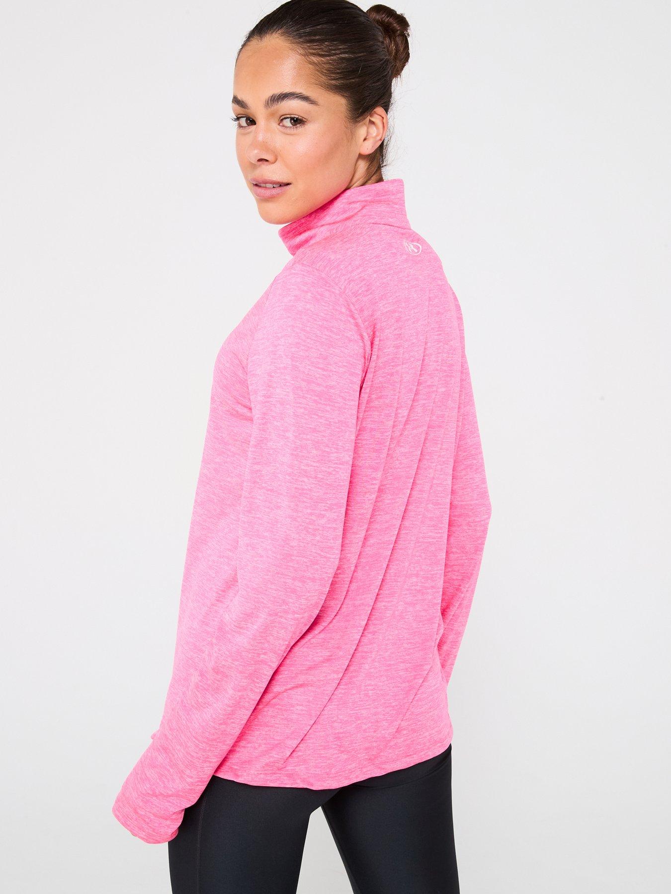 Image 2 of 6 of UNDER ARMOUR Womens Training Tech Twist 1/2 Zip Top - Pink