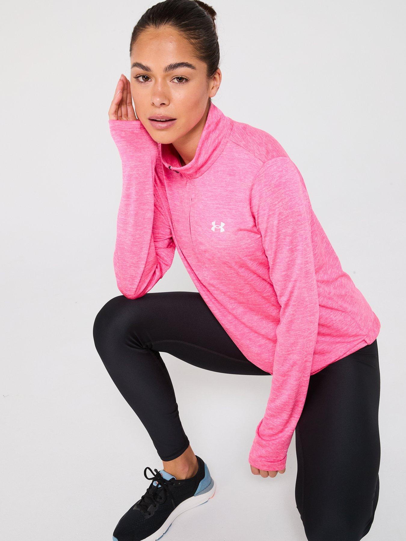 Image 6 of 6 of UNDER ARMOUR Womens Training Tech Twist 1/2 Zip Top - Pink