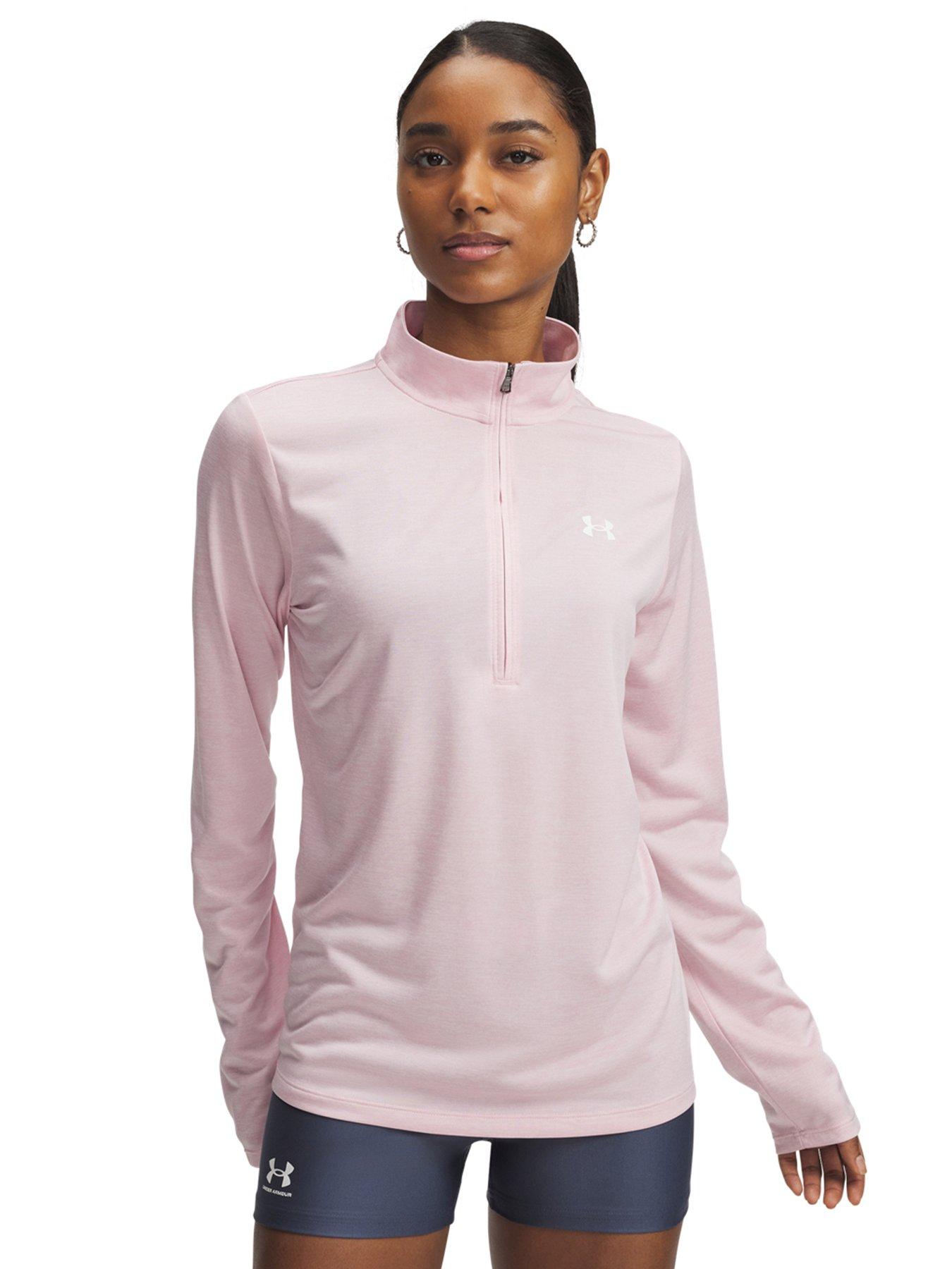 Image 1 of 3 of UNDER ARMOUR Women's Training Tech Twist 1/2 Zip Top - Pink