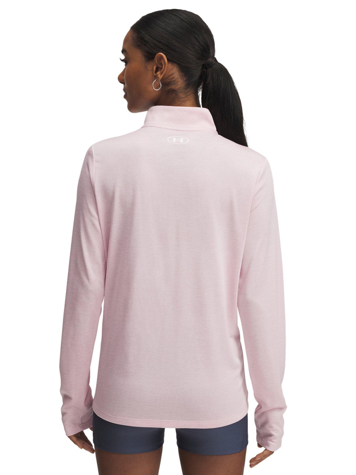 Image 2 of 3 of UNDER ARMOUR Women's Training Tech Twist 1/2 Zip Top - Pink