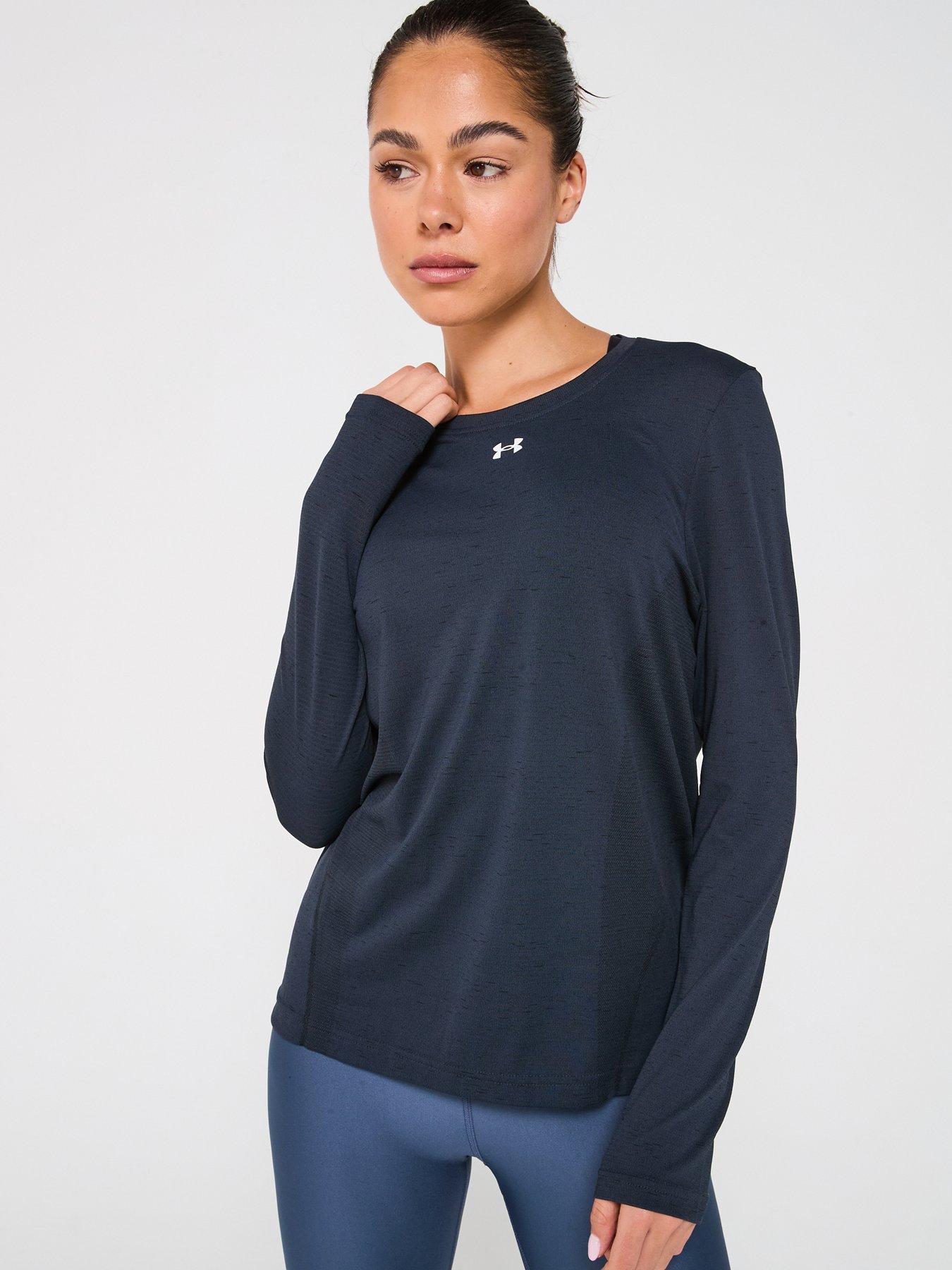 undefined Womens Training Vanish Seamless Loose Long Sleeve T-Shirt - Black