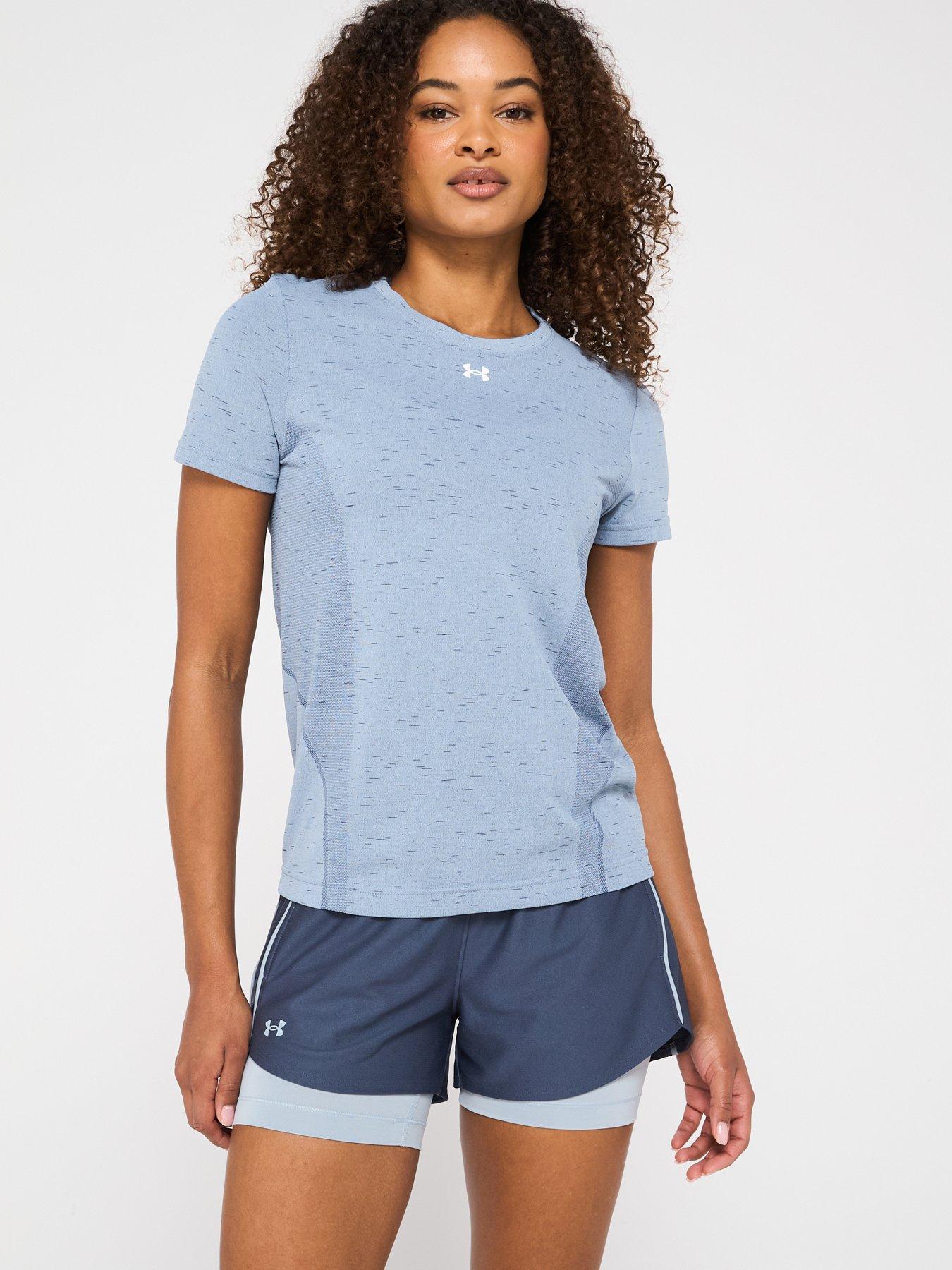 undefined Womens Training Vanish Seamless Loose T-Shirt - Blue