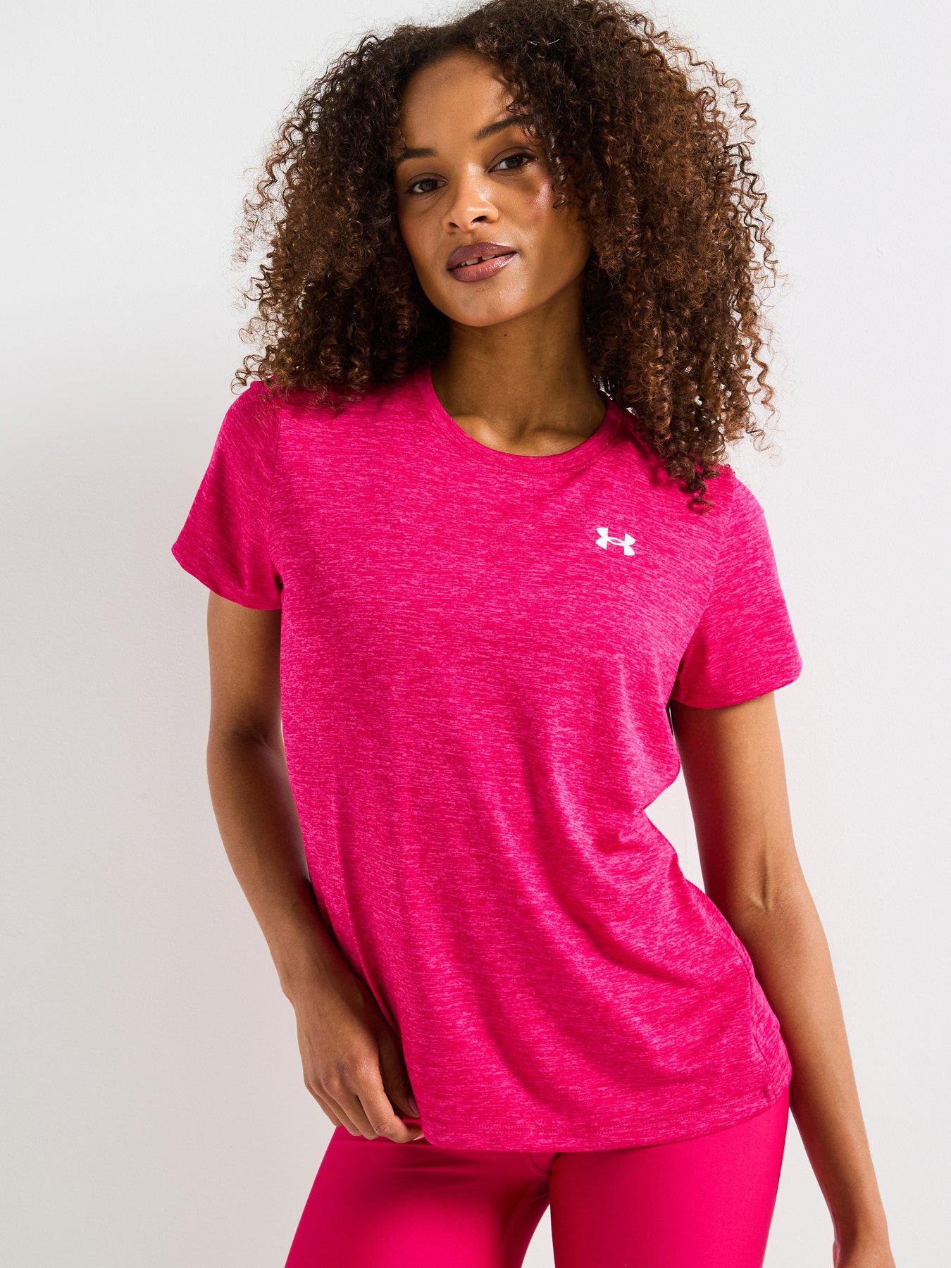 UNDER ARMOUR Women's Training Tech Twist T-Shirt Pink Very