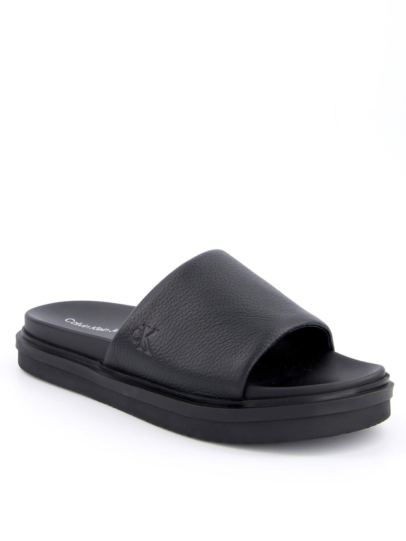 undefined Flat Molded Logo Slide - Black