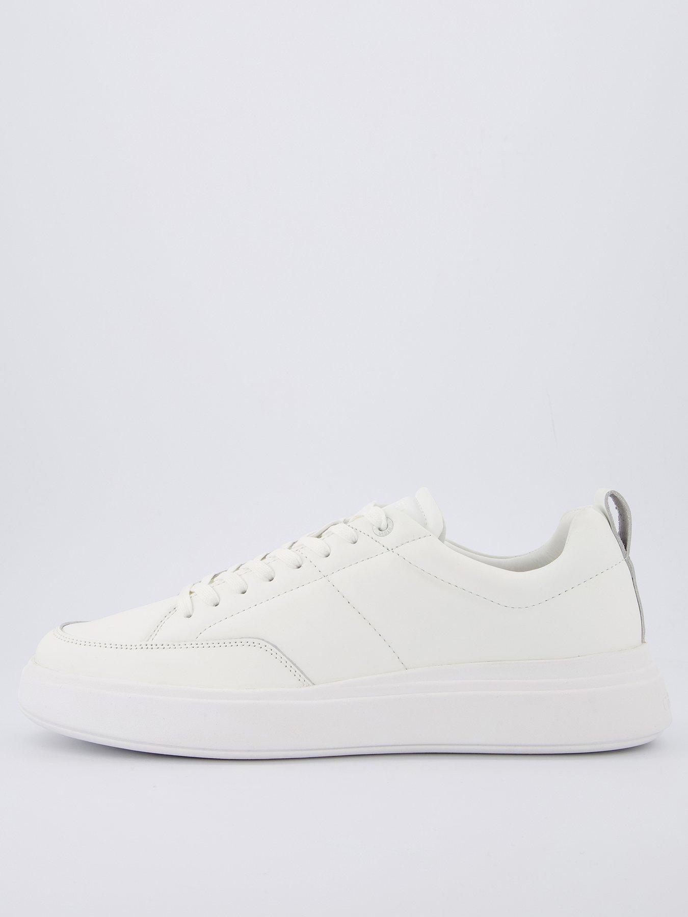 undefined Low Top Lace Up Basket Pump Trainers - White