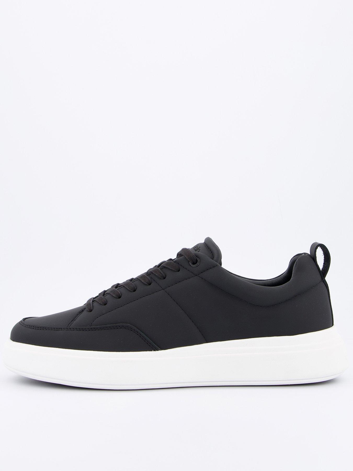 undefined Low Top Lace Up Basket Pump Trainers - Black