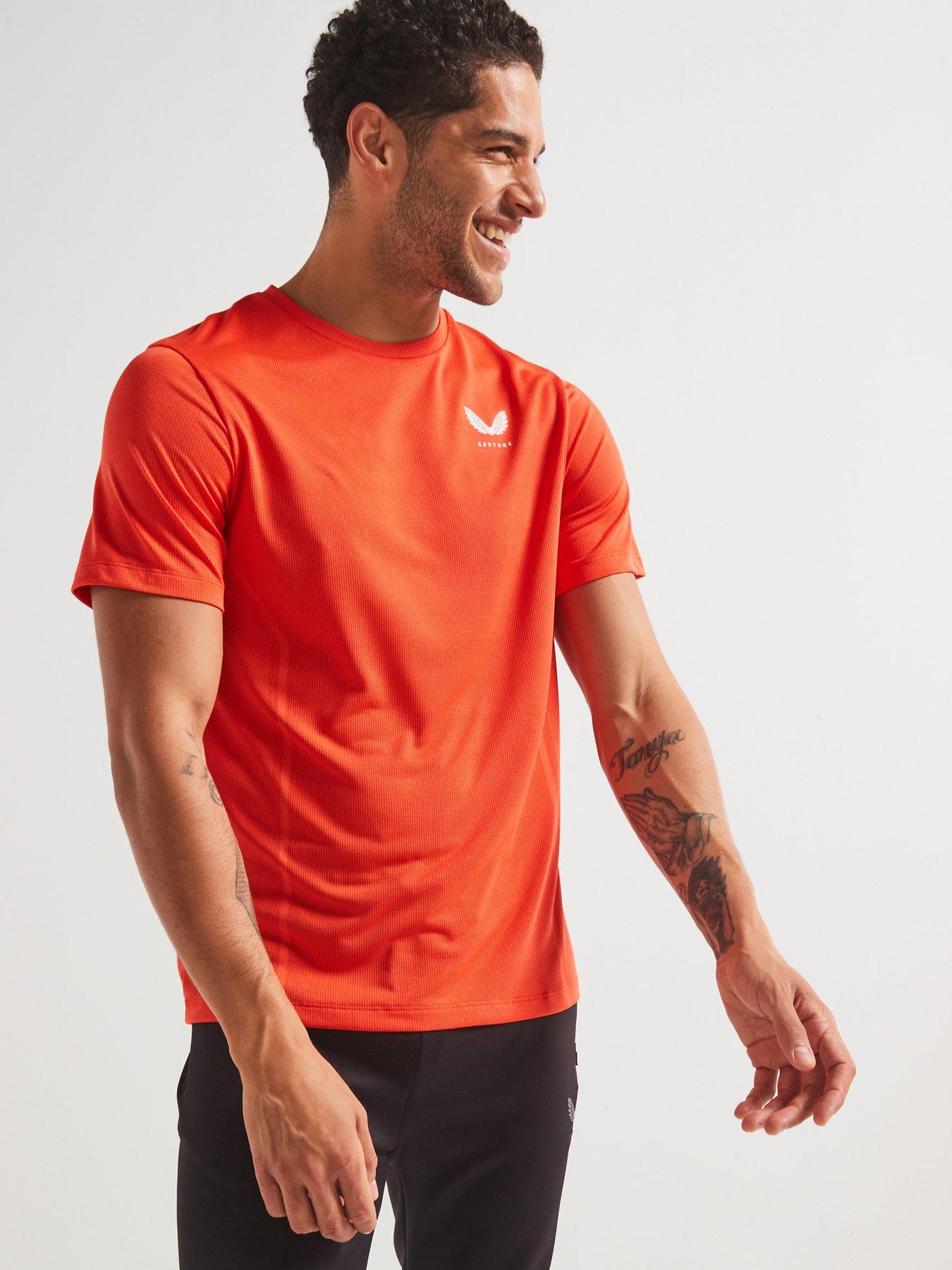 undefined Mens Training Apex Enginee Knit Short Sleeve T-Shirt - Red