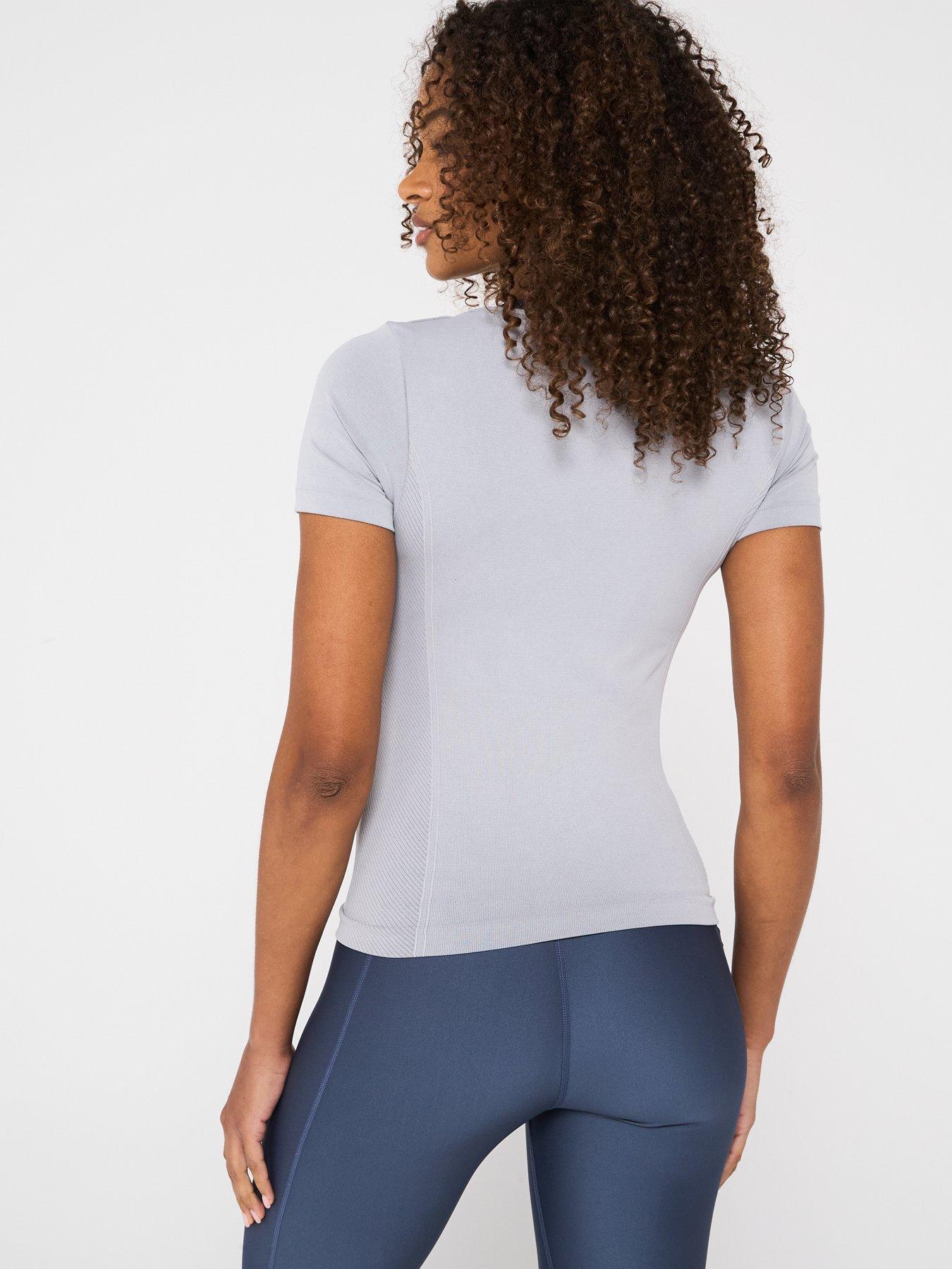 Image 2 of 6 of UNDER ARMOUR Women's Training Vanish Seamless Washed T-Shirt - Black