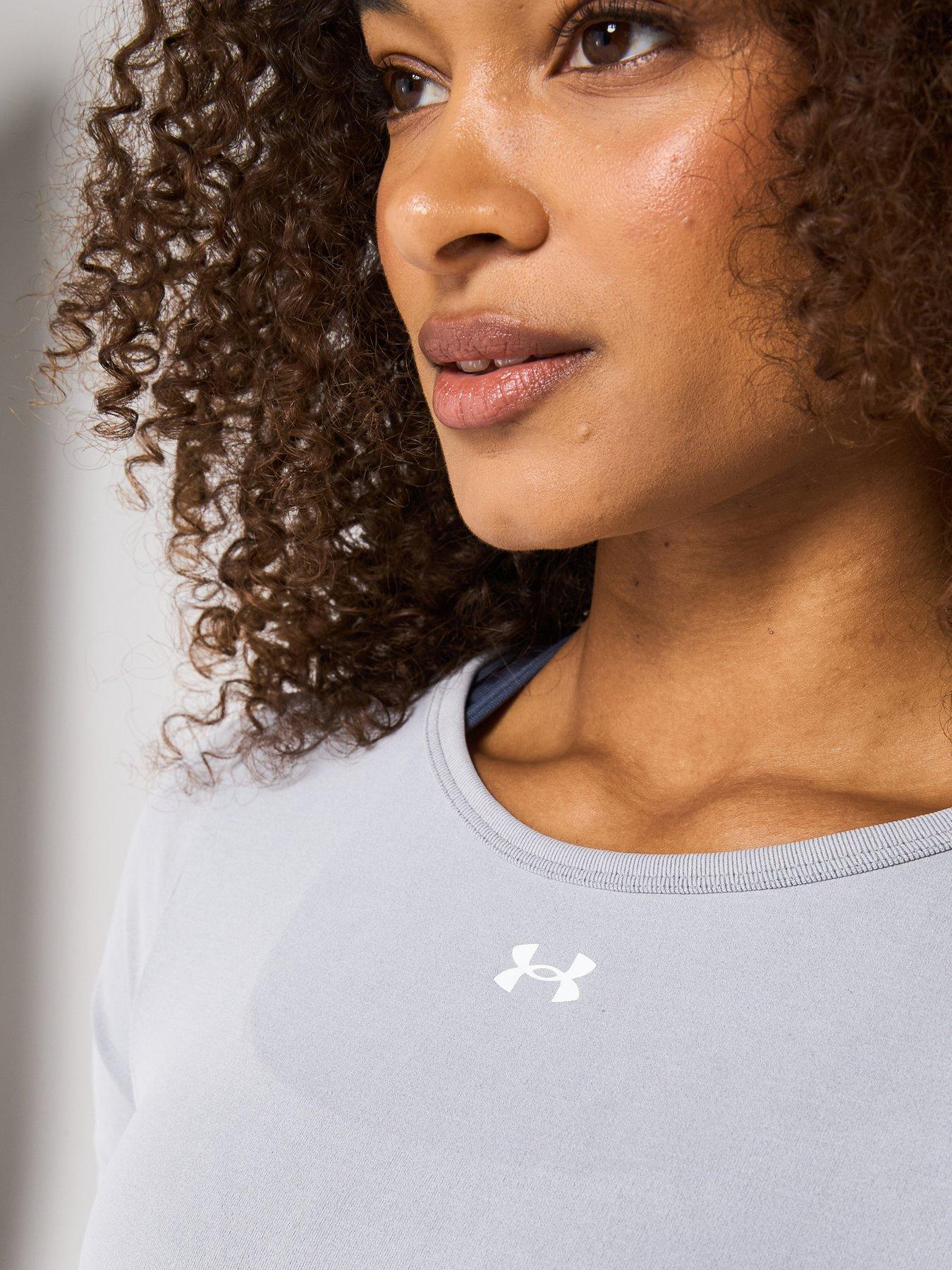 Image 4 of 6 of UNDER ARMOUR Women's Training Vanish Seamless Washed T-Shirt - Black
