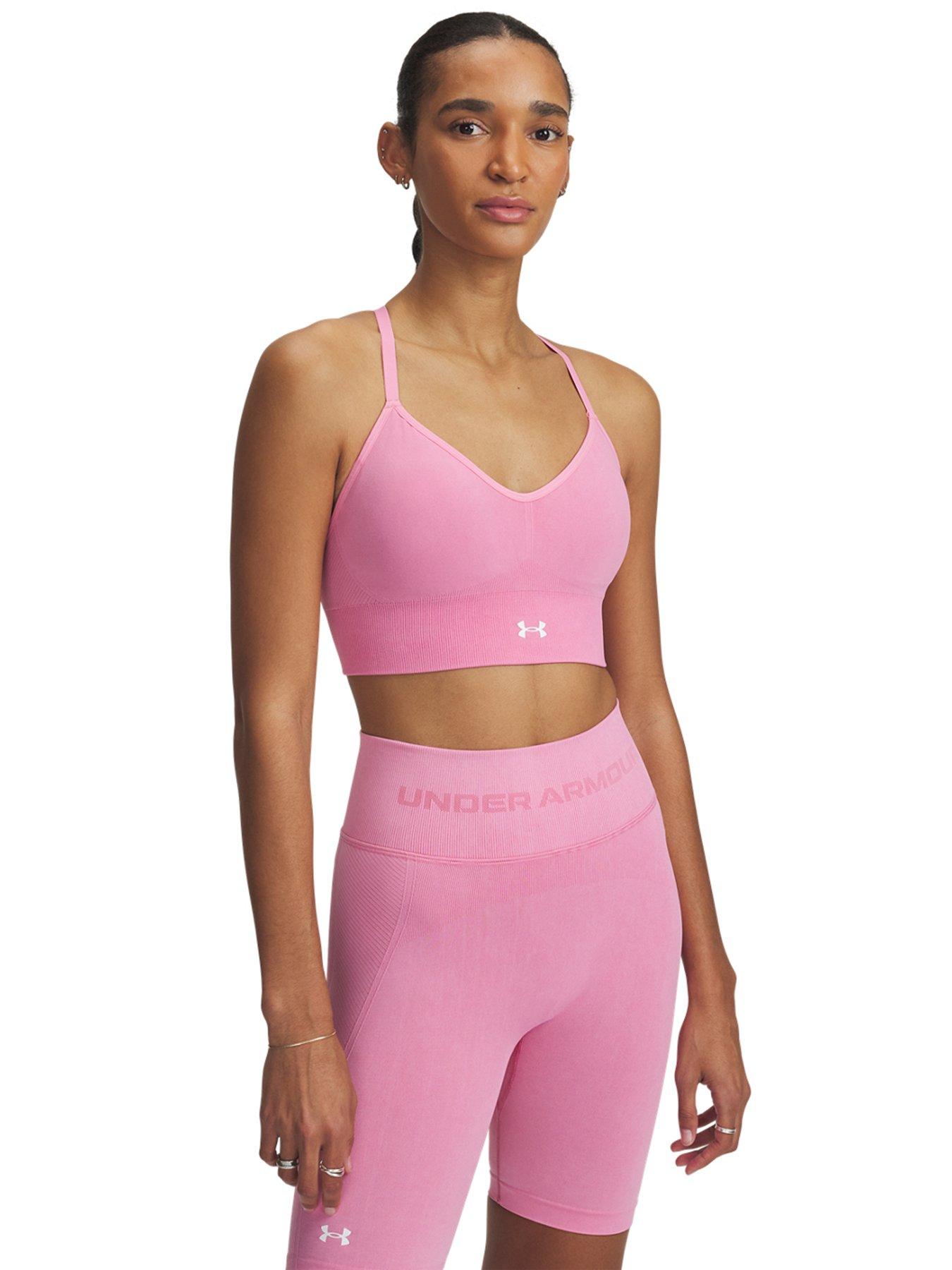 undefined Women's Training Vanish Seamless Washed Low Support Sports Bra - Pink