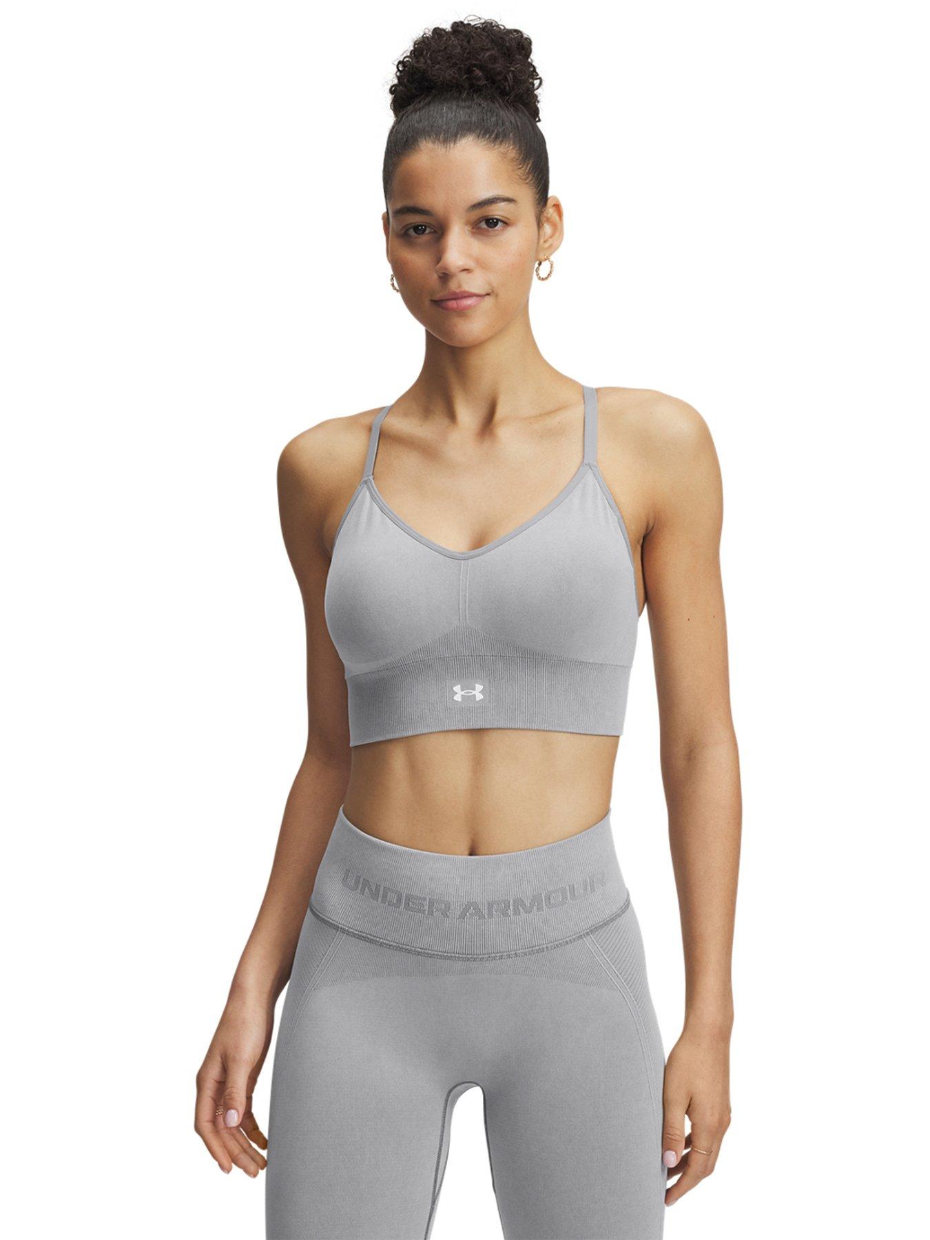 undefined Women's Training Vanish Seamless Washed Low Support Sports Bra - Black