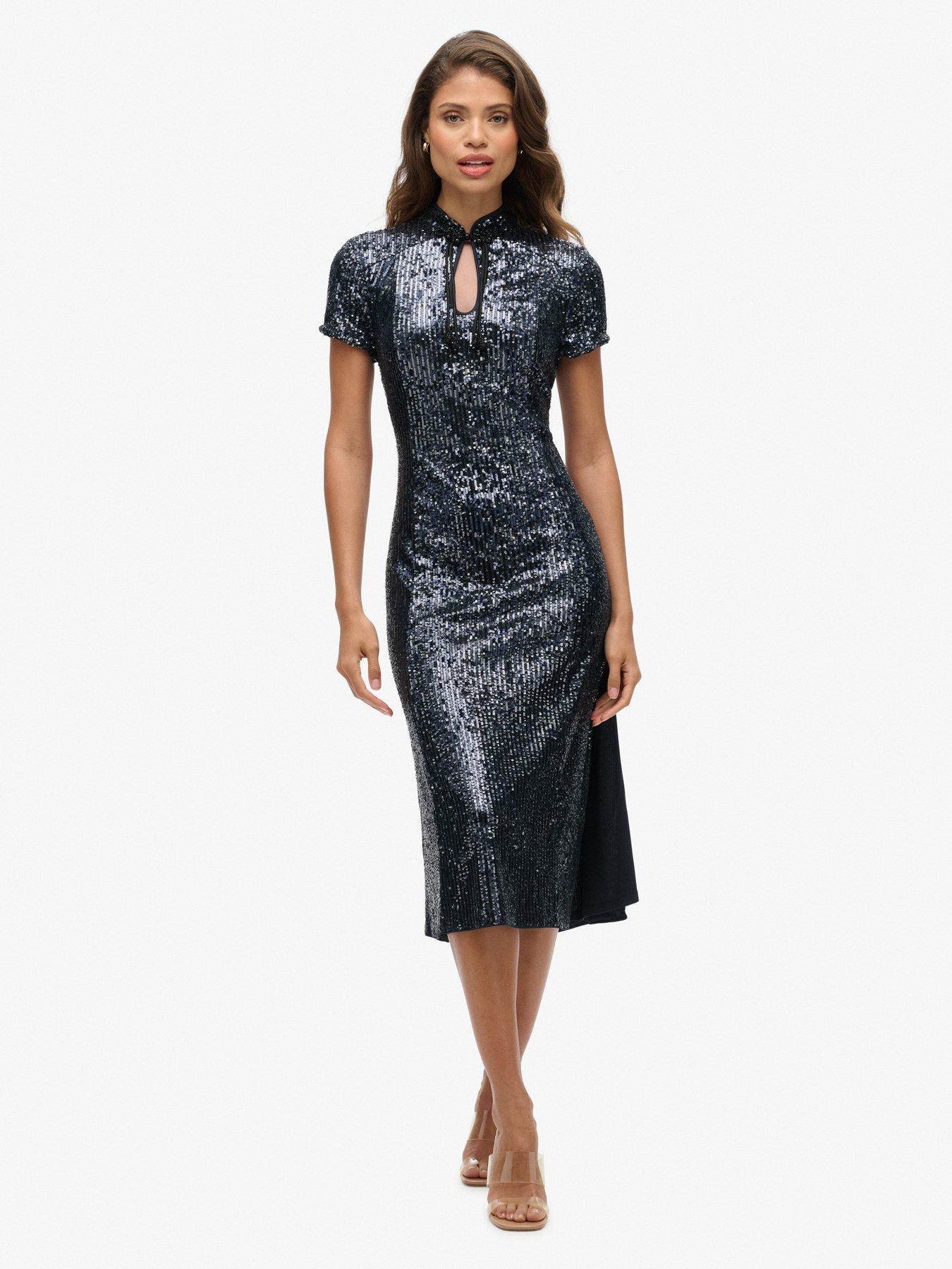 Superdry sports luxe midi dress deals