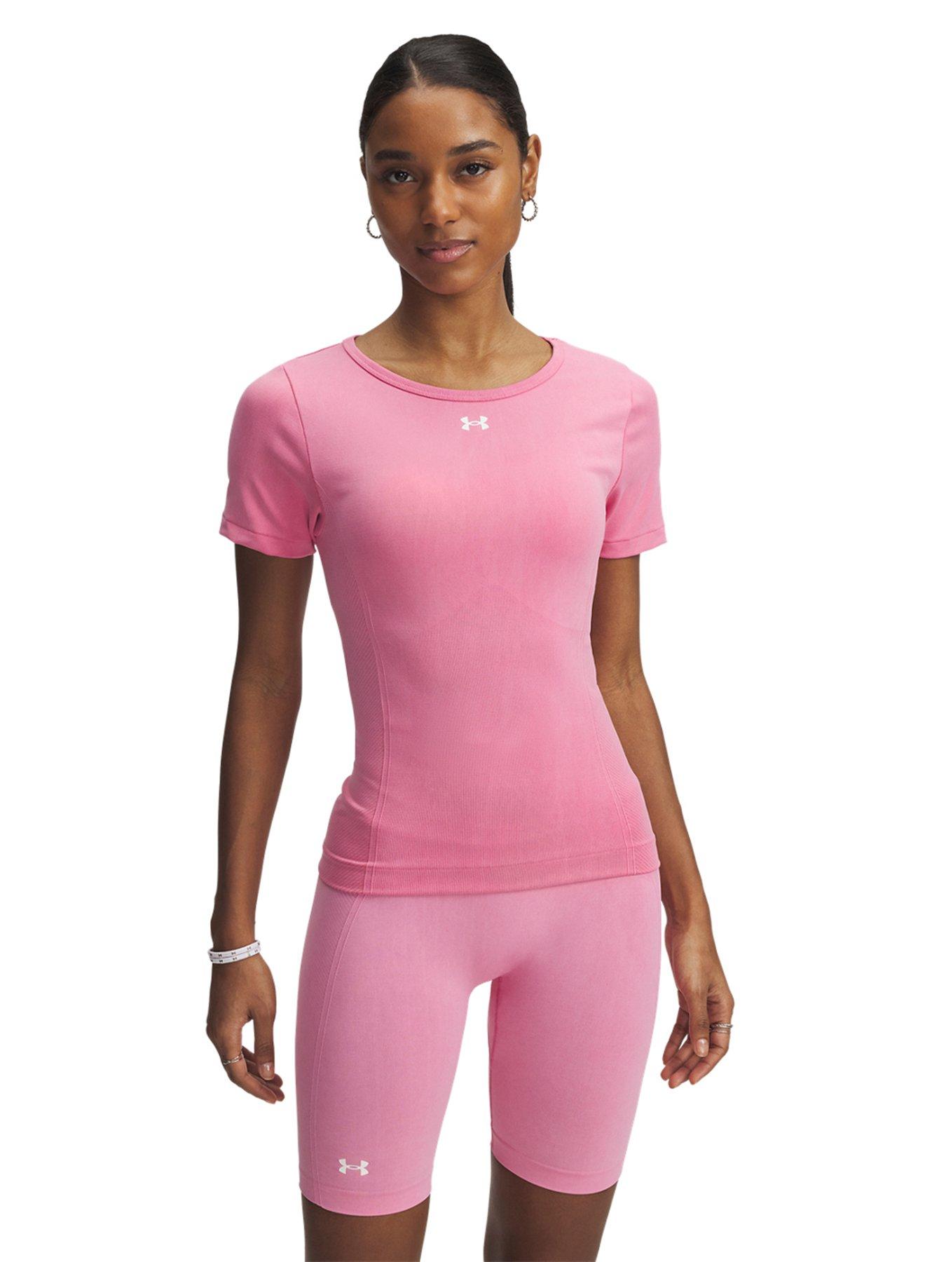 undefined Women's Training Vanish Seamless Washed T-Shirt - Pink