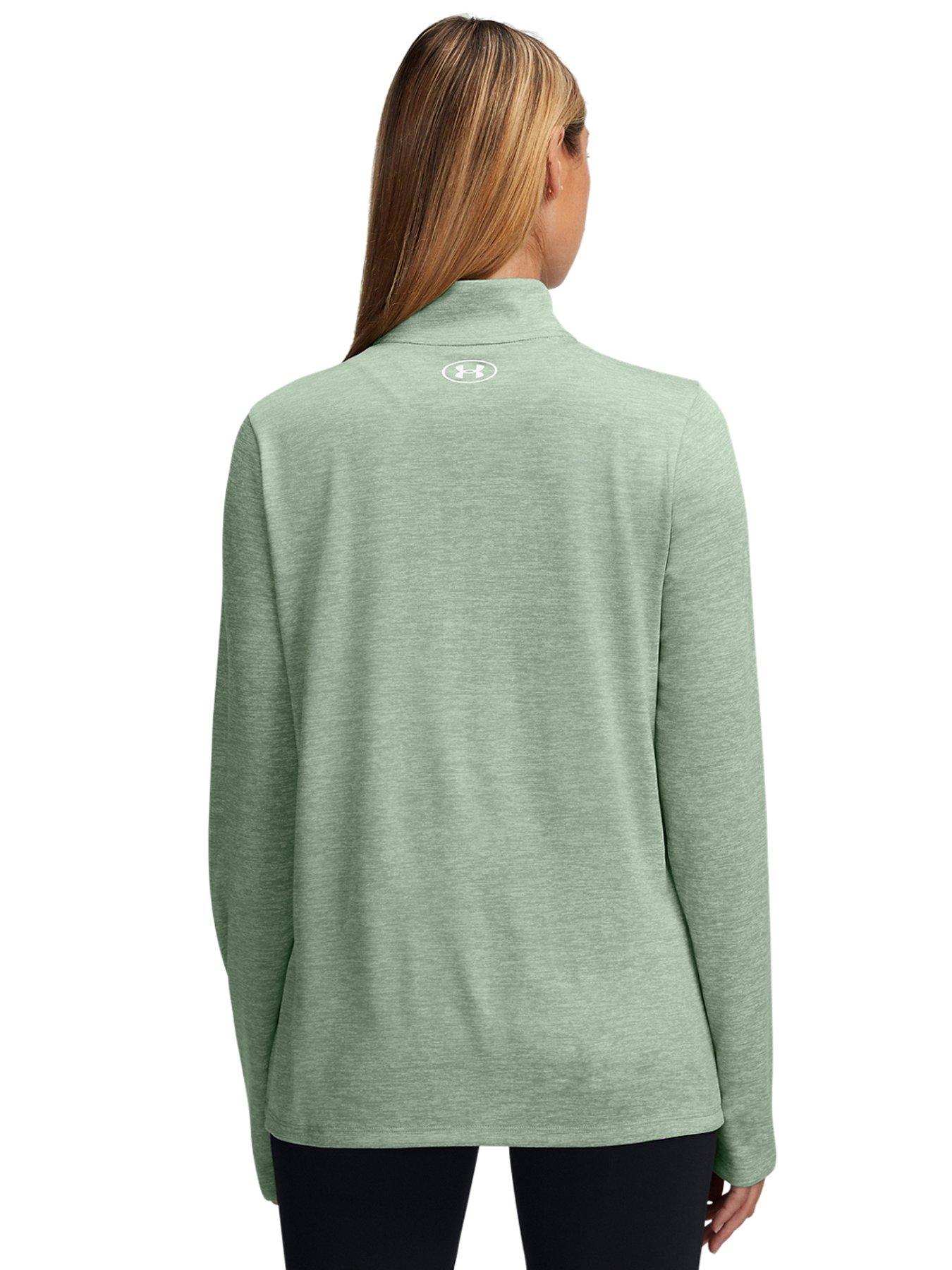Image 2 of 2 of UNDER ARMOUR Womens Training Tech Twist 1/2 Zip Top - Green
