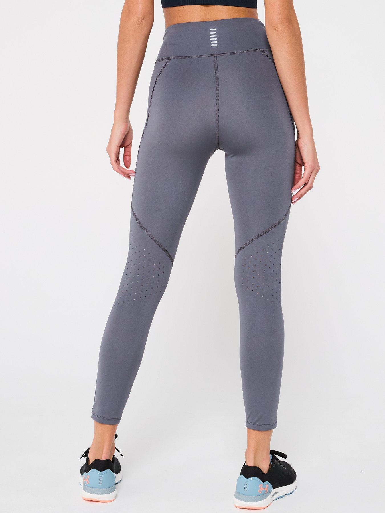 UNDER ARMOUR Women's Running Launch Ankle Leggings Grey Very