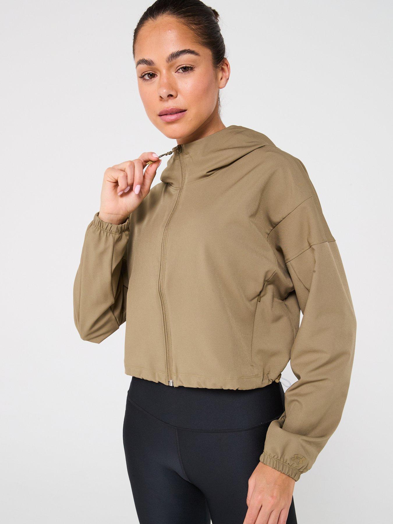 Image 1 of 6 of UNDER ARMOUR Womens Training Unstoppable Woven Hooded Jacket - Green