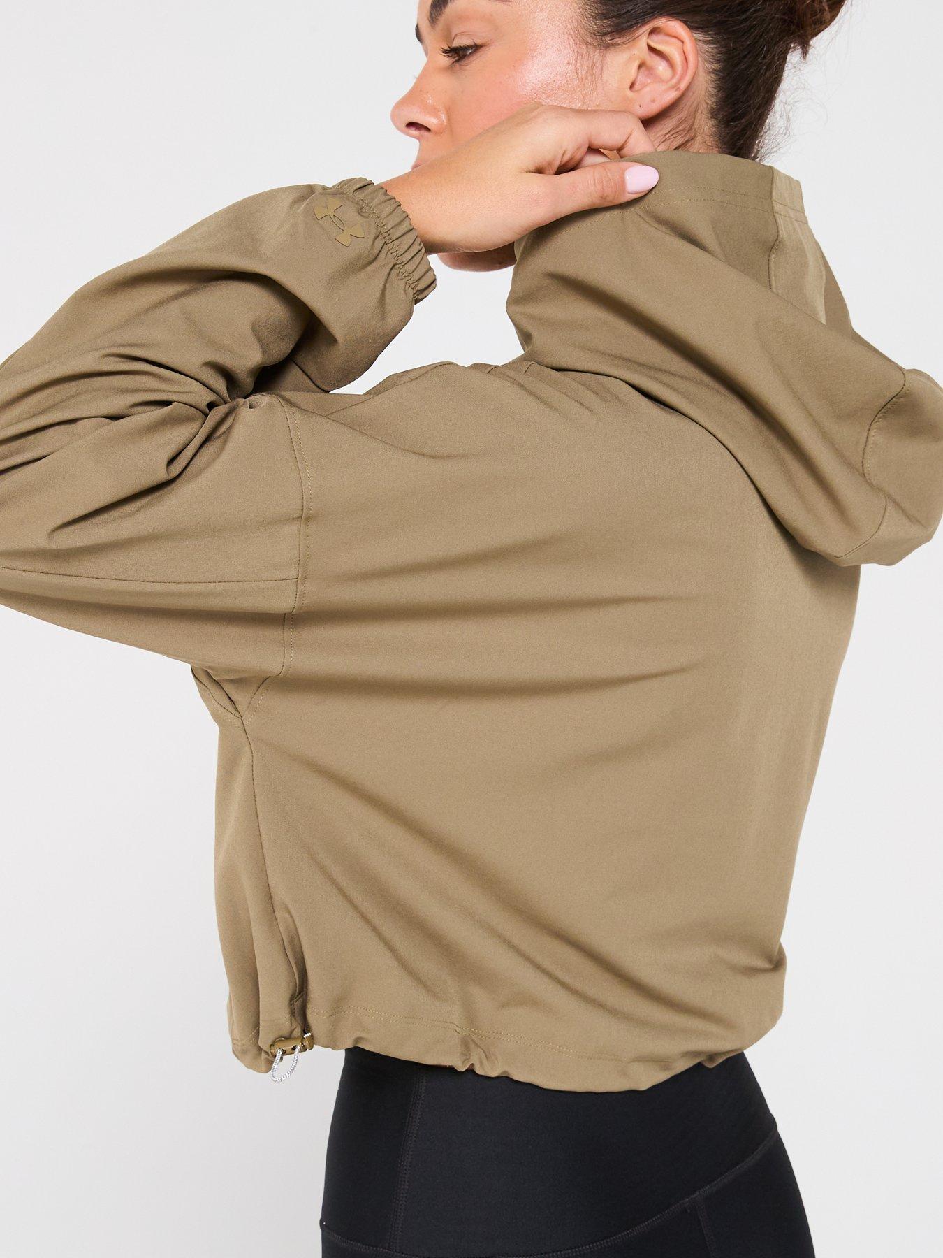 Image 6 of 6 of UNDER ARMOUR Womens Training Unstoppable Woven Hooded Jacket - Green