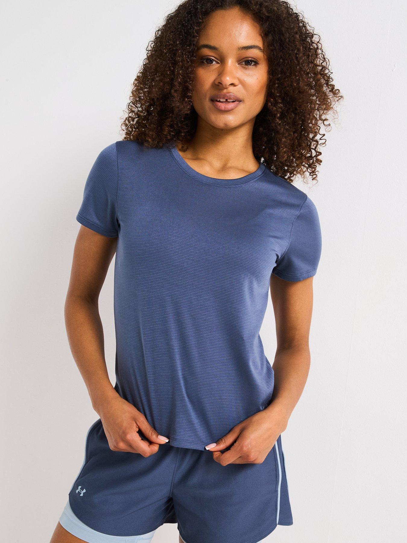 undefined Womens Running Launch T-Shirt - Grey