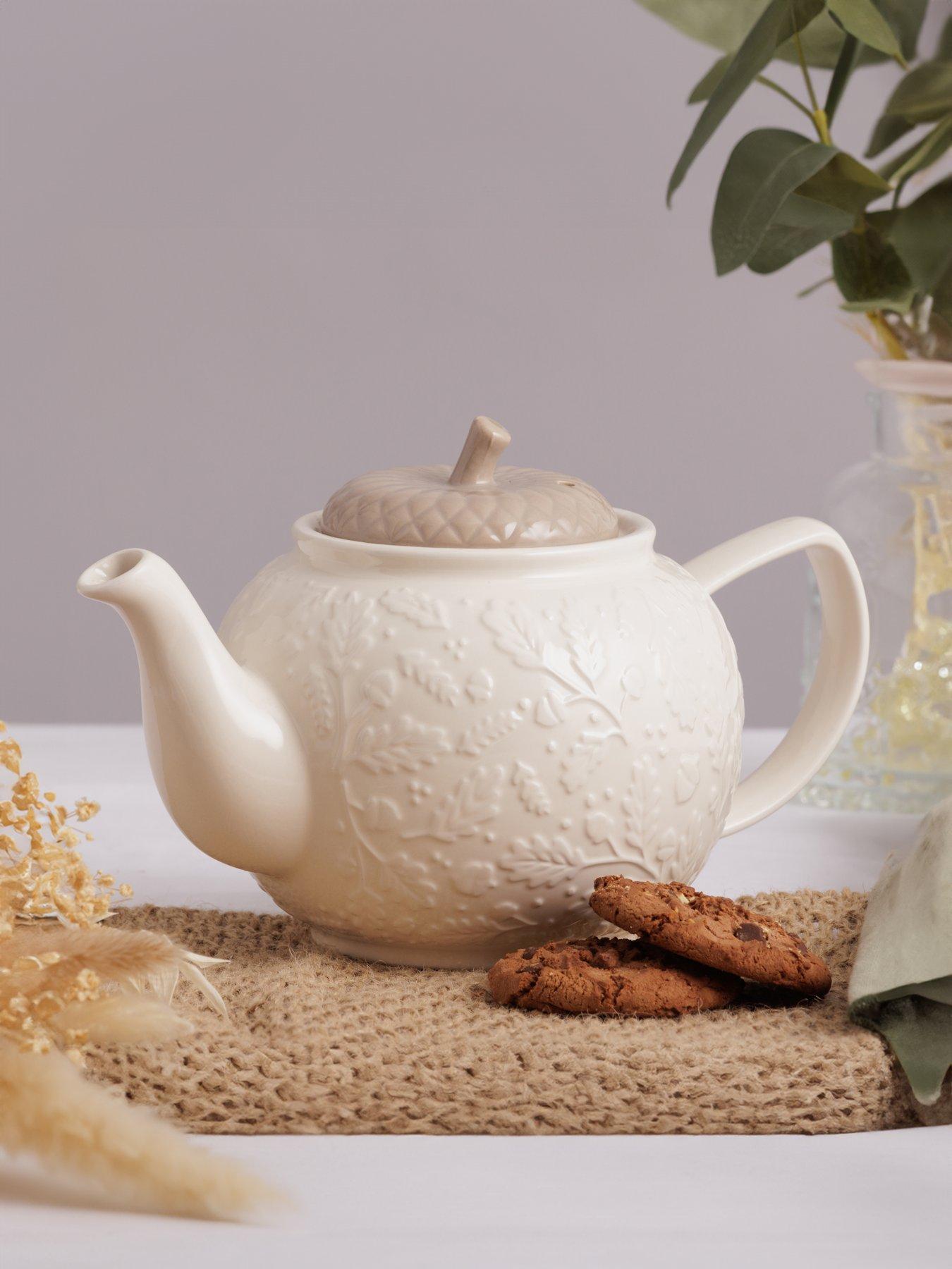 Product photograph of Price Kensington Acorn 6 Cup Teapot from very.co.uk