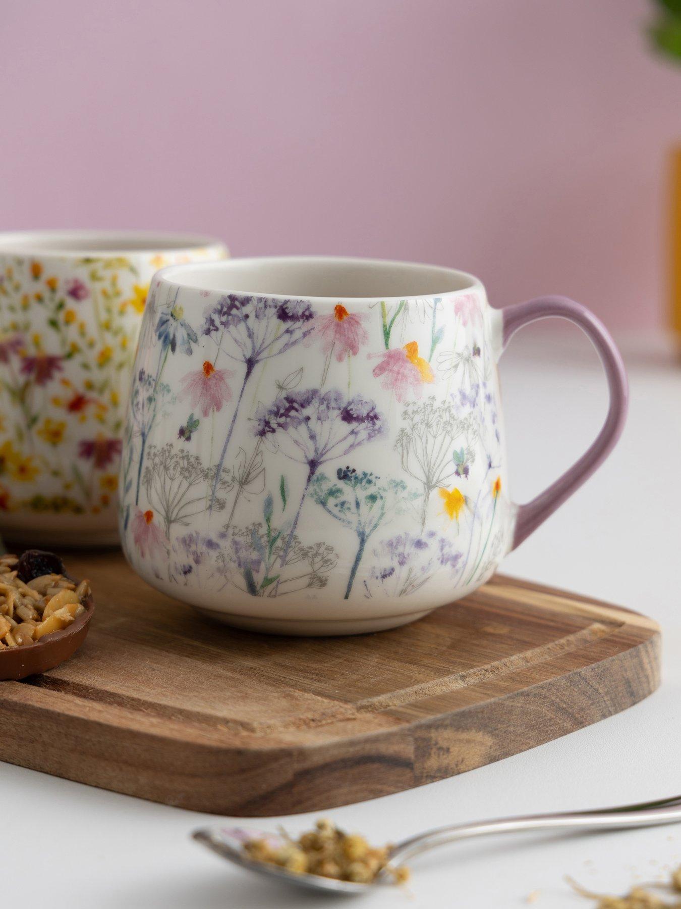 Image 1 of 3 of Price & Kensington Set of 4 Daisy Mugs