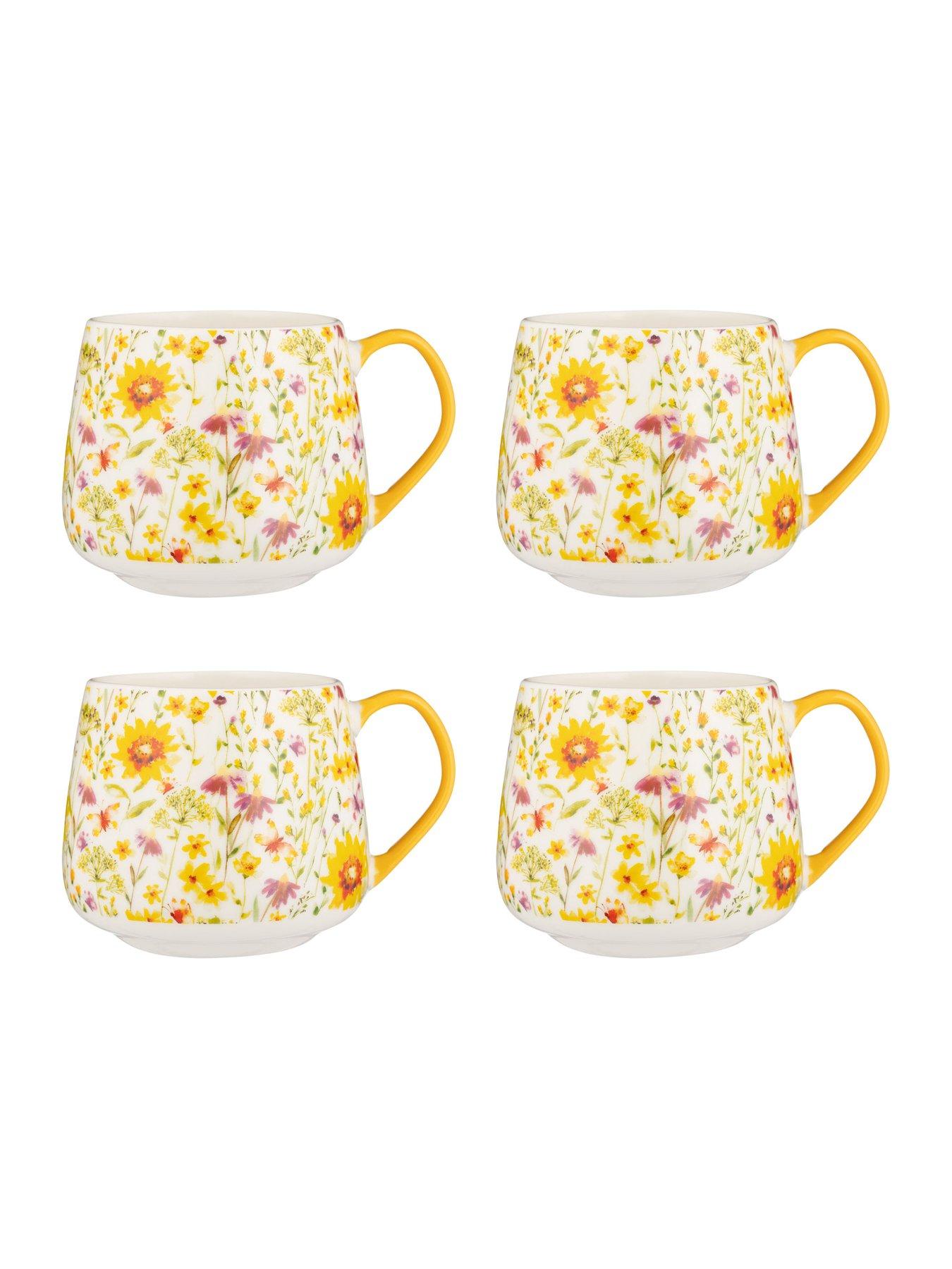 Image 3 of 3 of Price & Kensington Set Of 4 Sunflower Mugs