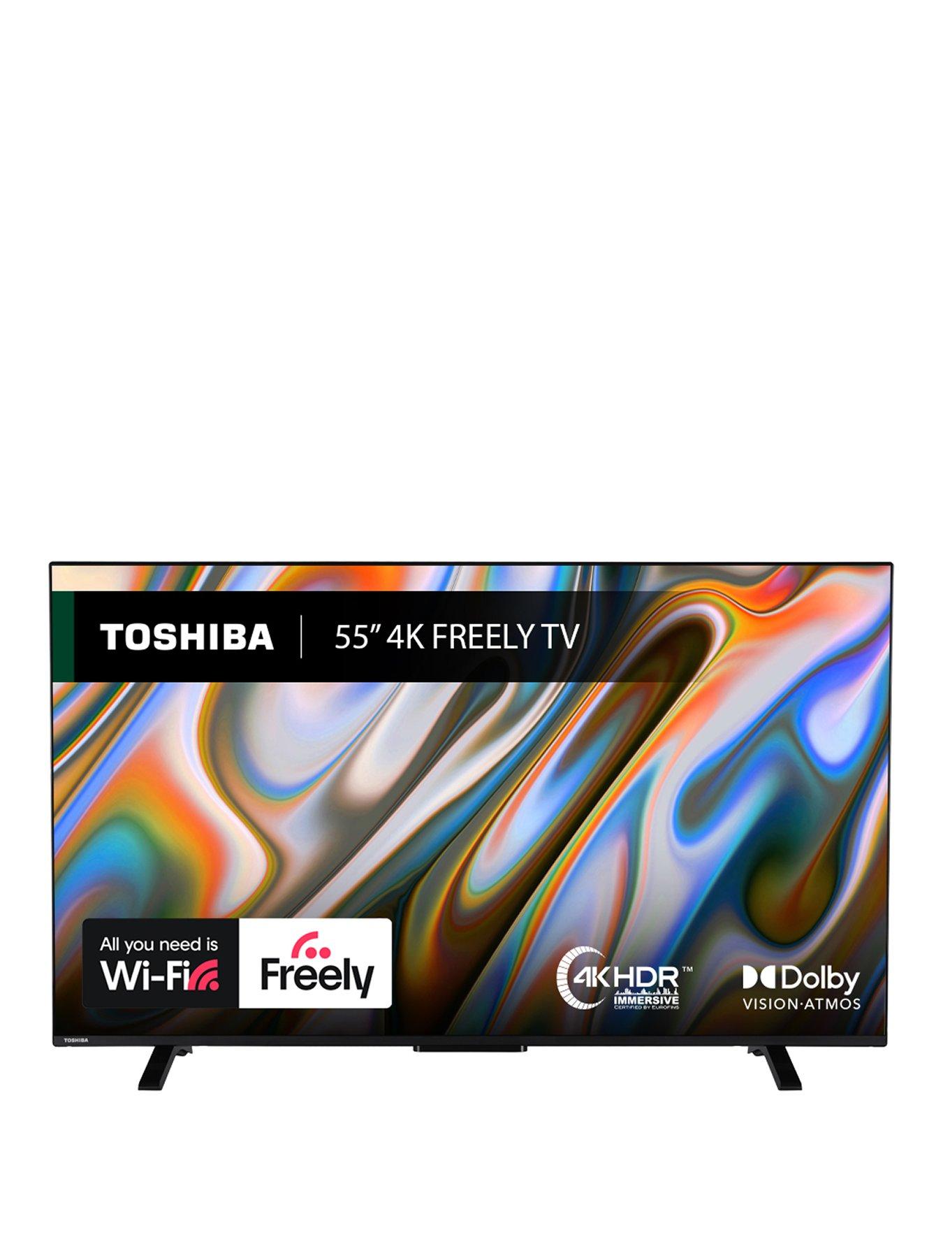 Toshiba 55UV2F53DBU 55-inch 4K Ultra HD Smart TV - TRU Resolution, TRU Micro Dimming, HDR10, Dolby Audio