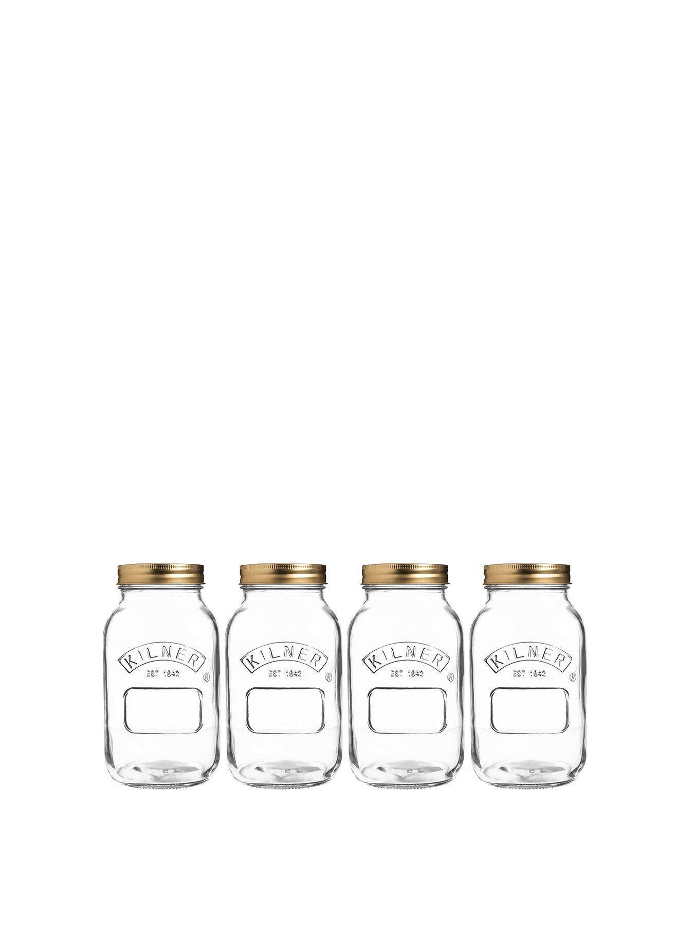 Image 2 of 7 of KILNER Set Of 4 Preserve Jars 1l