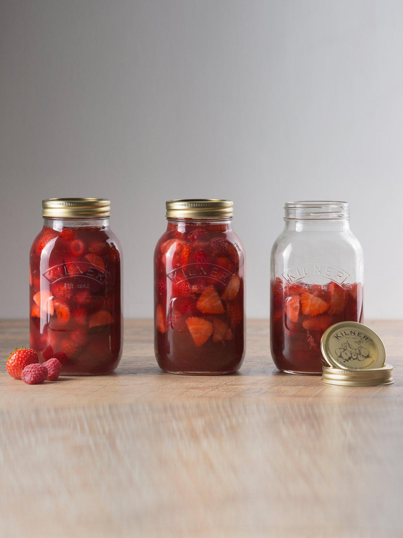 Image 4 of 7 of KILNER Set Of 4 Preserve Jars 1l