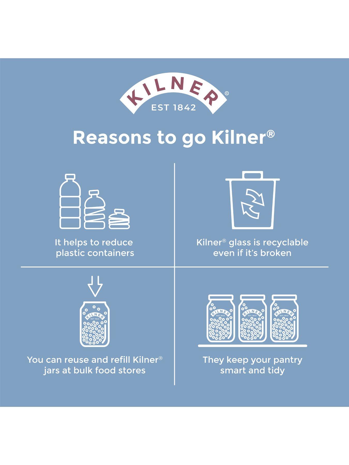 Image 7 of 7 of KILNER Set Of 4 Preserve Jars 1l