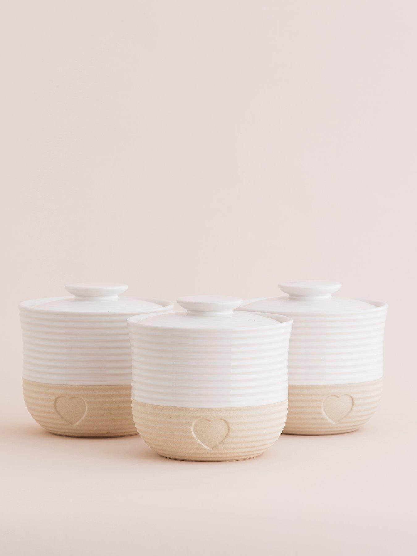 Image 1 of 6 of Mason Cash Rustic Charm Set of 3 Storage Jars