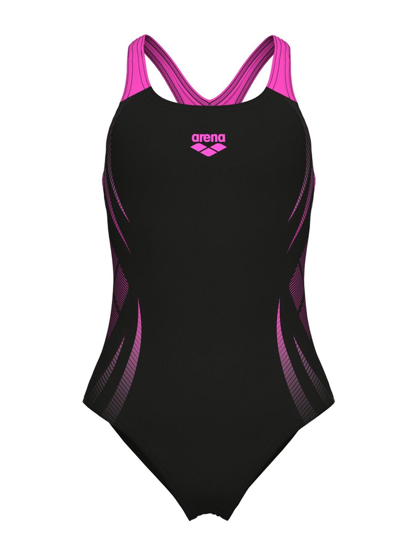 Arena Girl's Poseidonia Swimsuit - Black