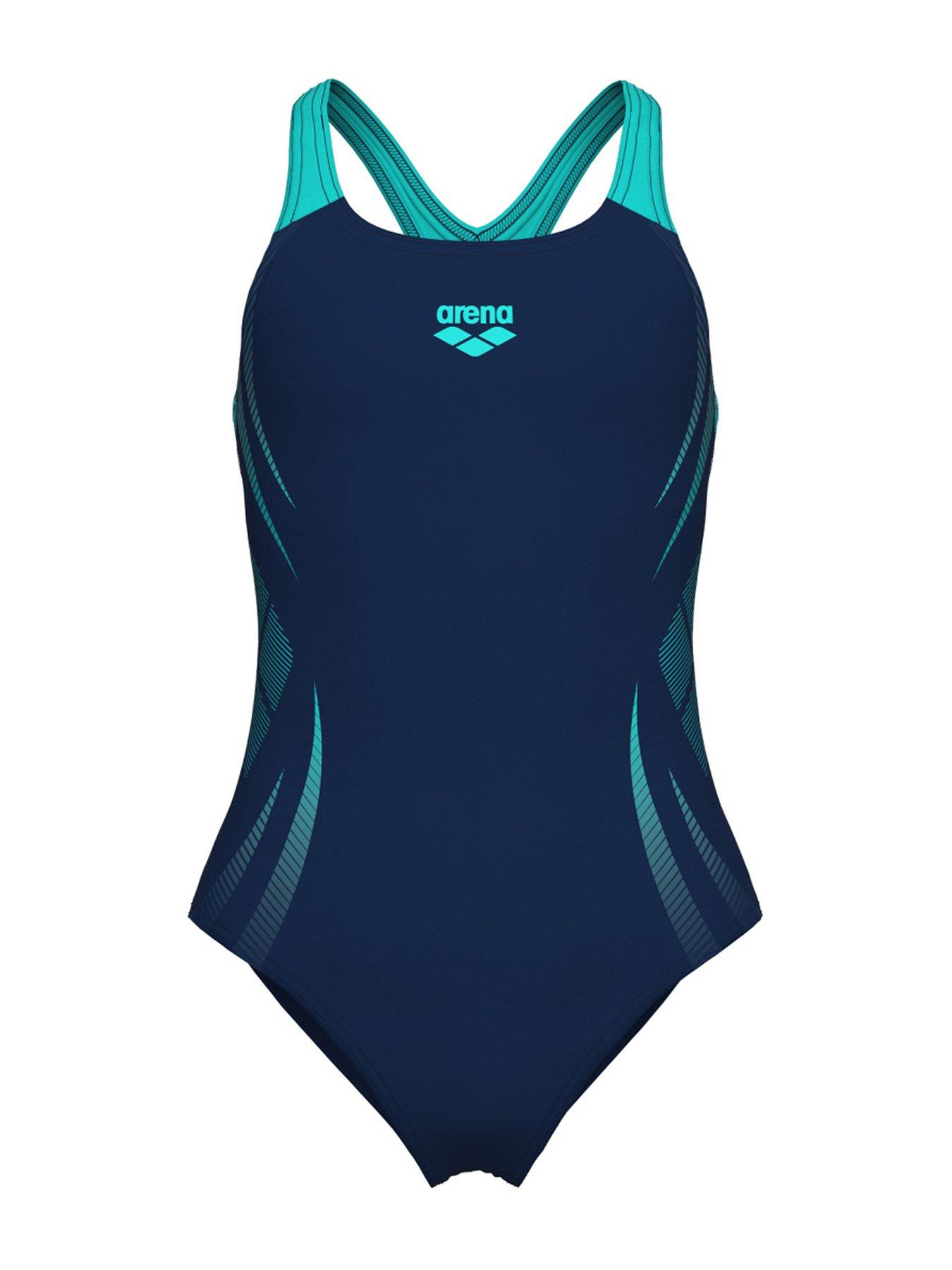 Arena Girl's Poseidonia Swimsuit - Navy