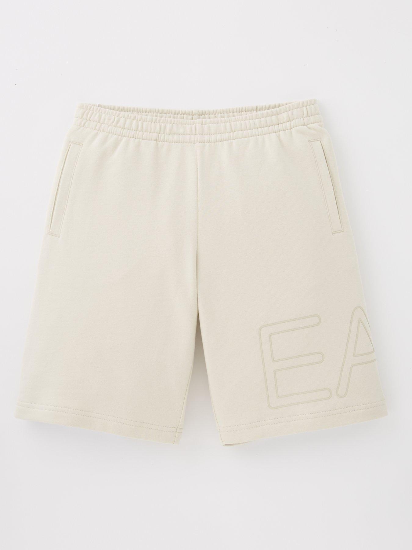 undefined Boys Oversize Logo Jog Shorts - Beige