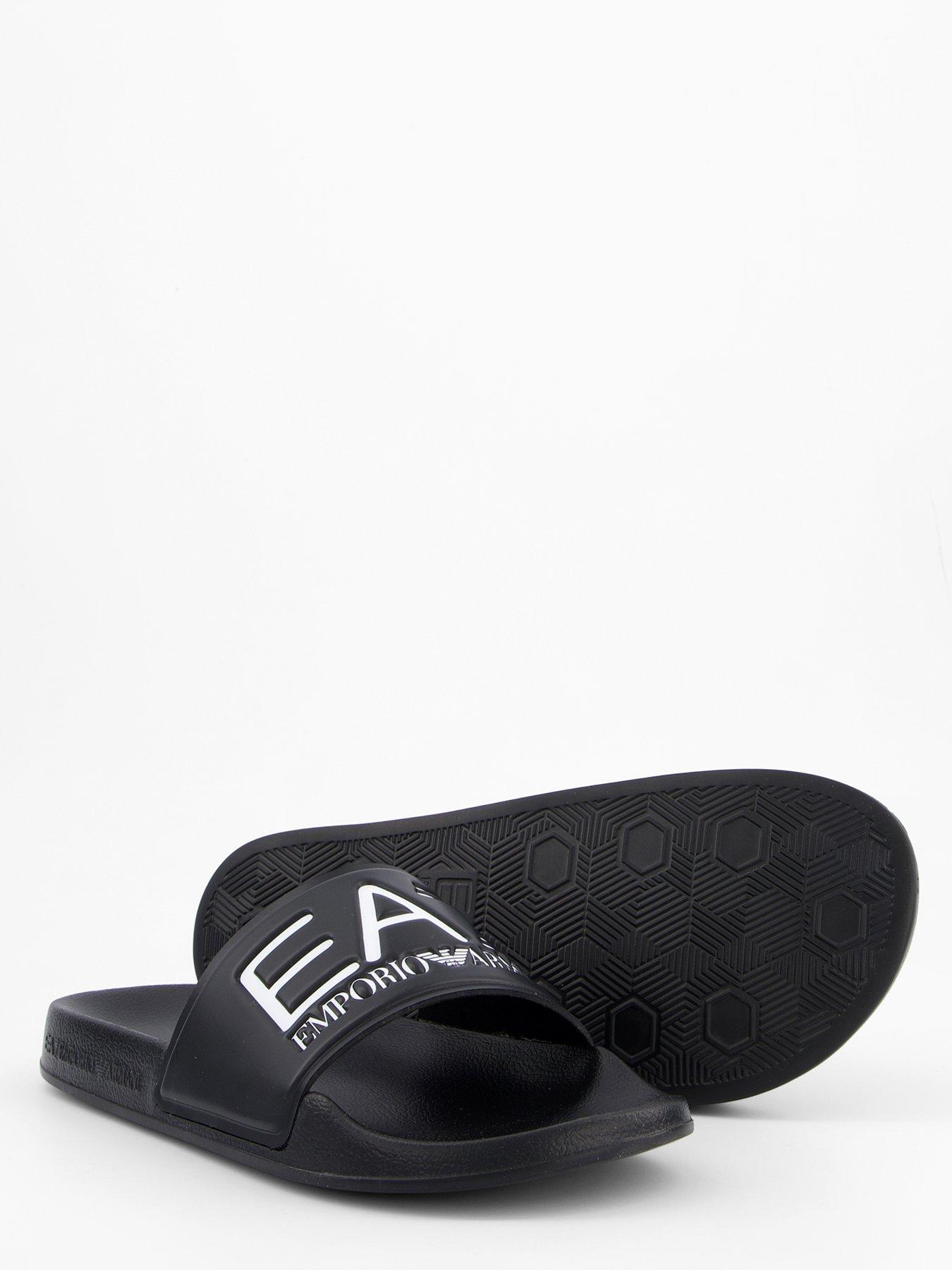 Image 4 of 6 of EA7 Emporio Armani Boys Visability Sliders - Black