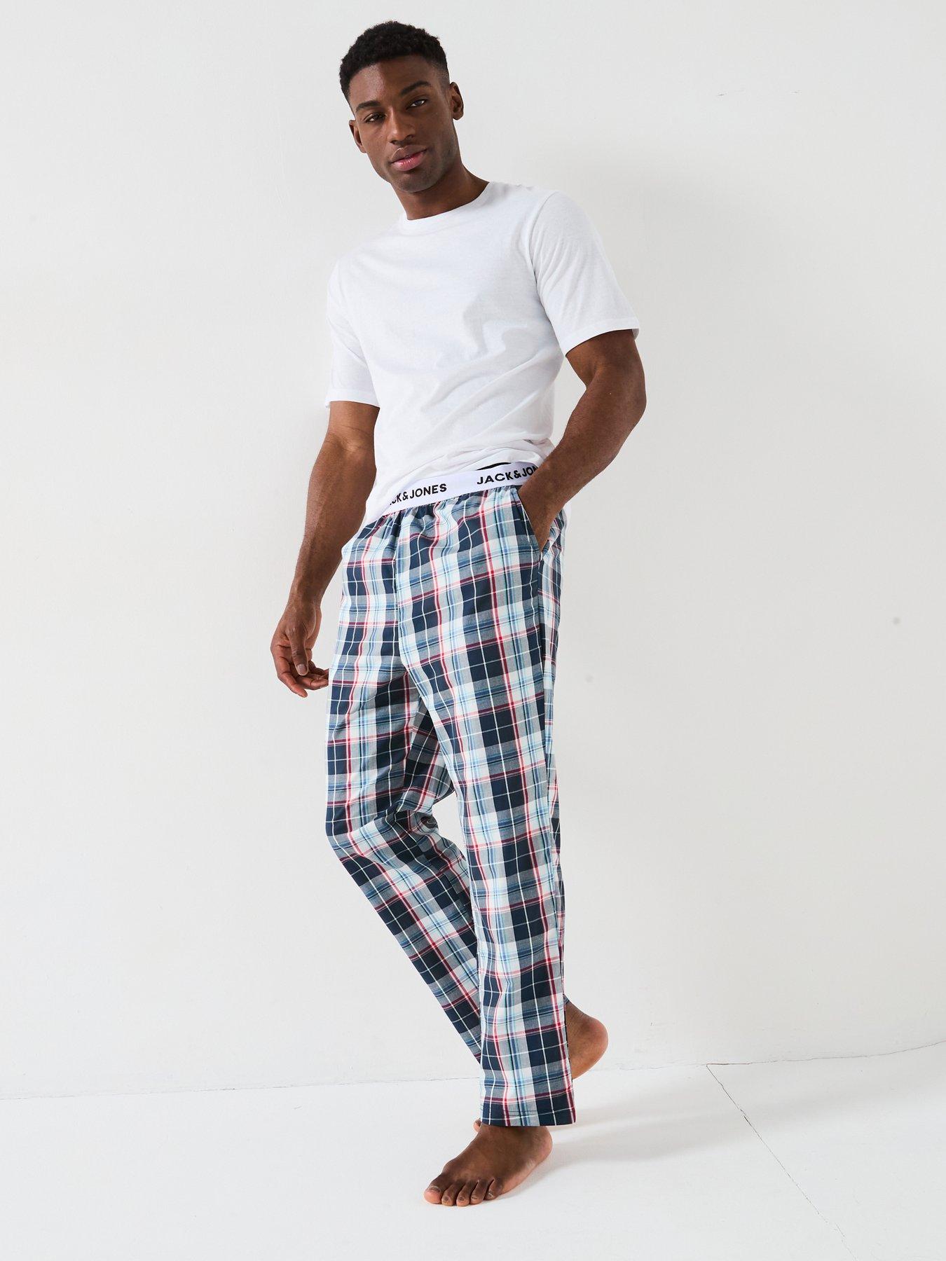 undefined Jack  &  Jones Frank T-shirt  &  Woven Pants Pyjama Set - White