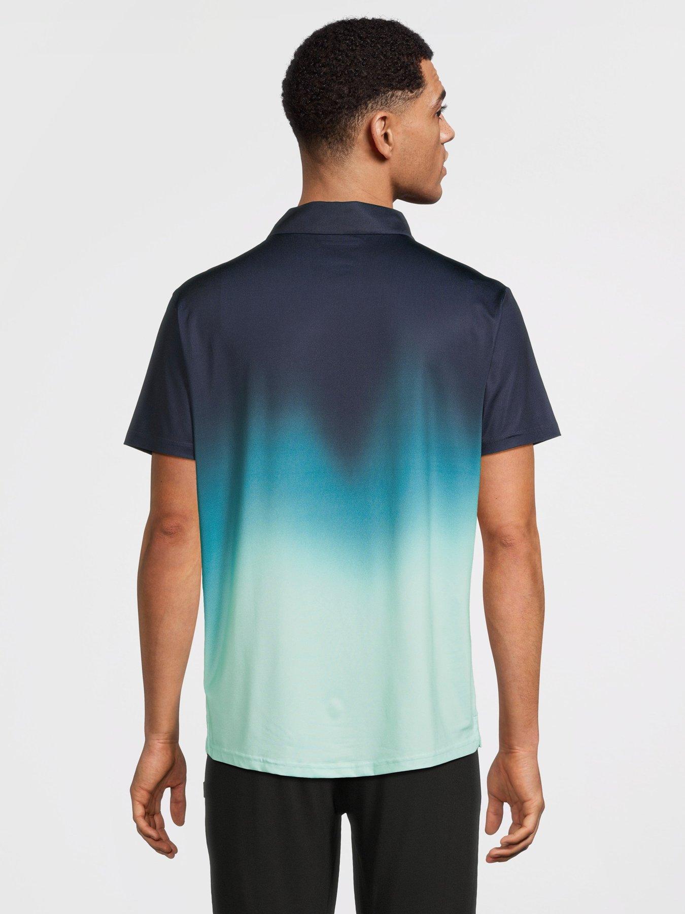 Image 2 of 5 of Lyle & Scott Golf Mens Gradient Polo Shirt - Navy