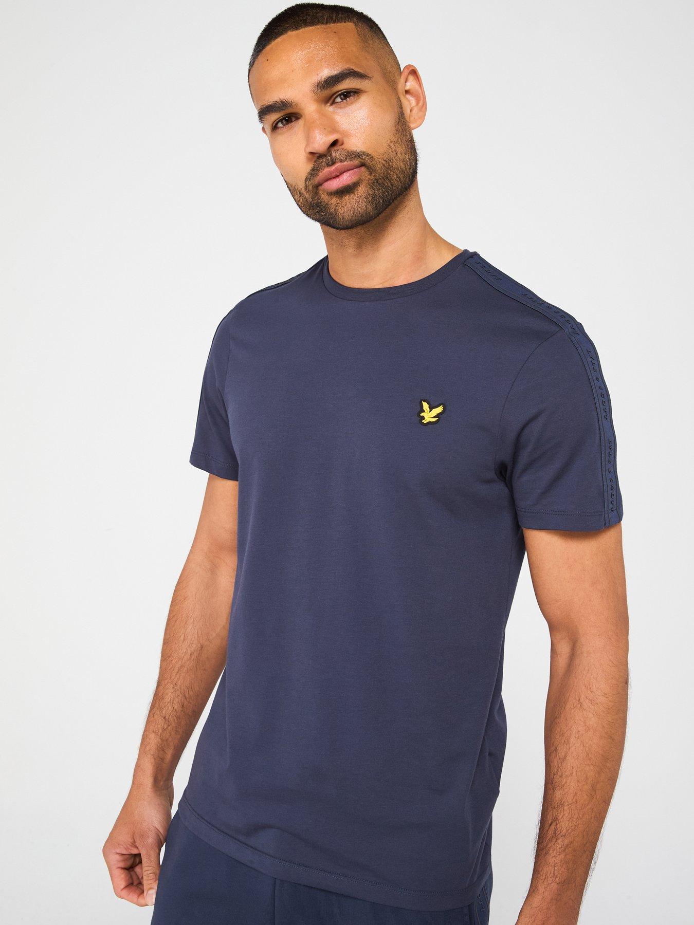 Lyle & Scott Mens Tape T-Shirt - Grey